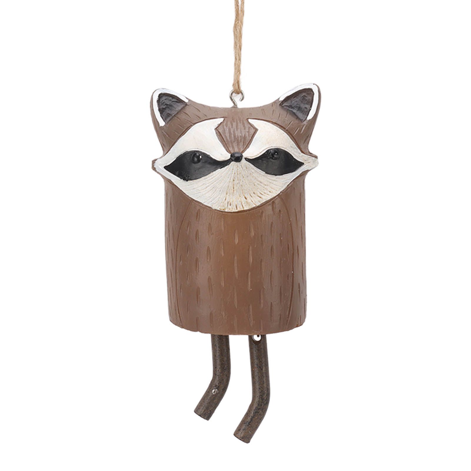Rustic Hanging Animal Wind Chimes Resin Hand Made Natural Garden Decoration for Gardens Backyards Trees Yards D Red Panda - Image 2
