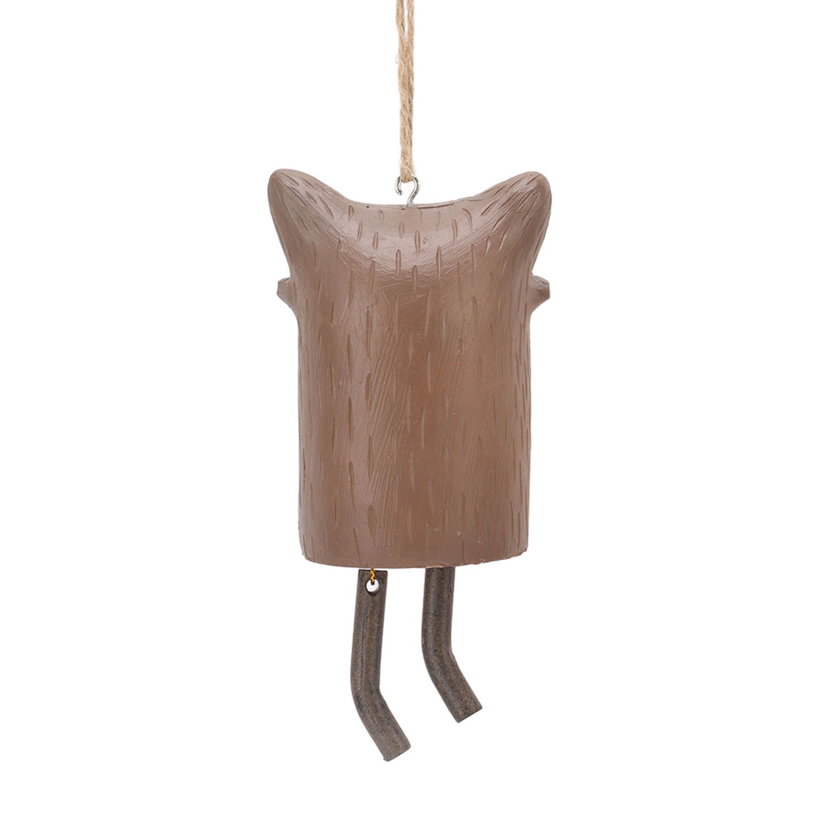 Rustic Hanging Animal Wind Chimes Resin Hand Made Natural Garden Decoration for Gardens Backyards Trees Yards D Red Panda - Image 4