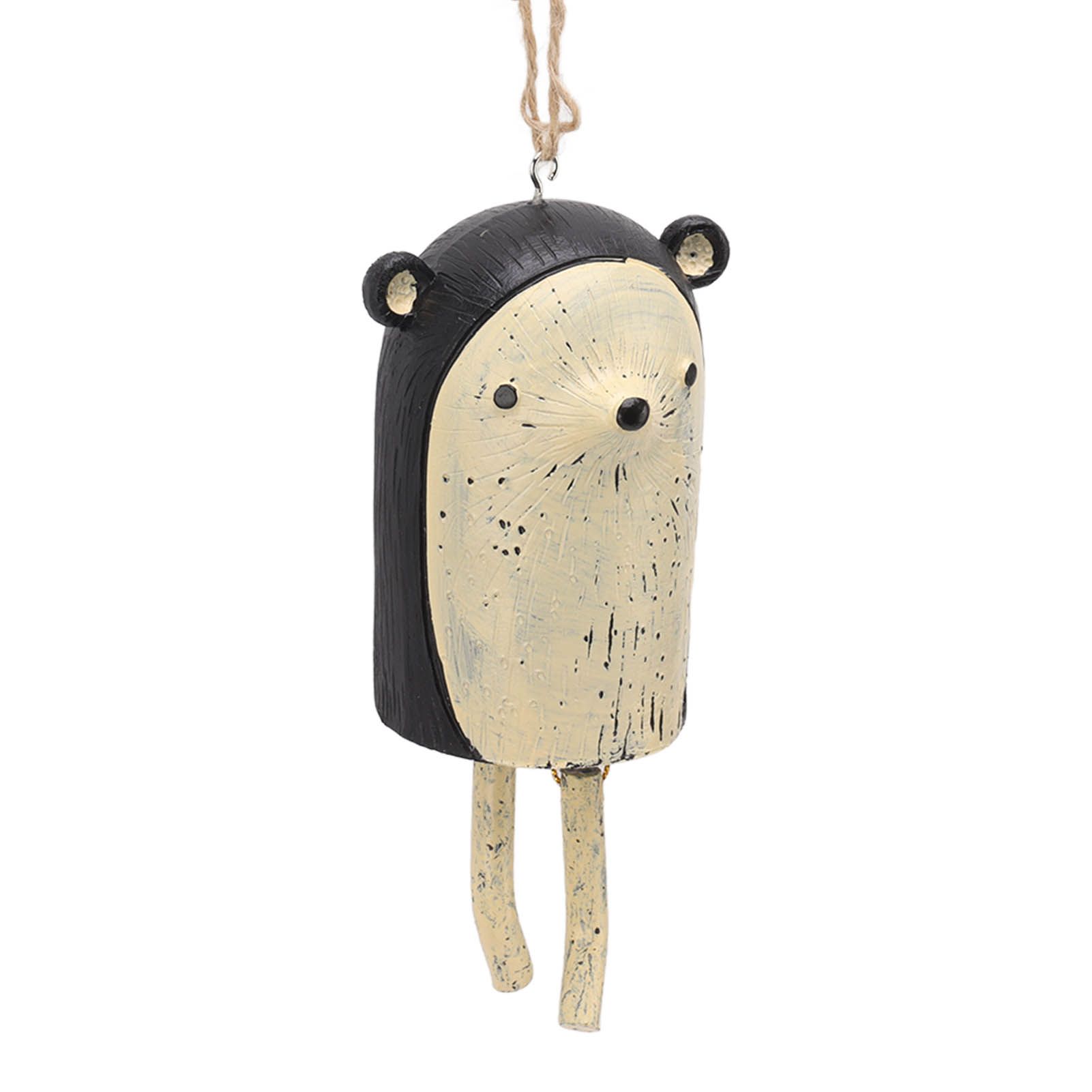 Rustic Hanging Animal Wind Chimes Resin Hand Made Natural Garden Decoration for Gardens Backyards Trees Yards E Hedgehog - Image 5
