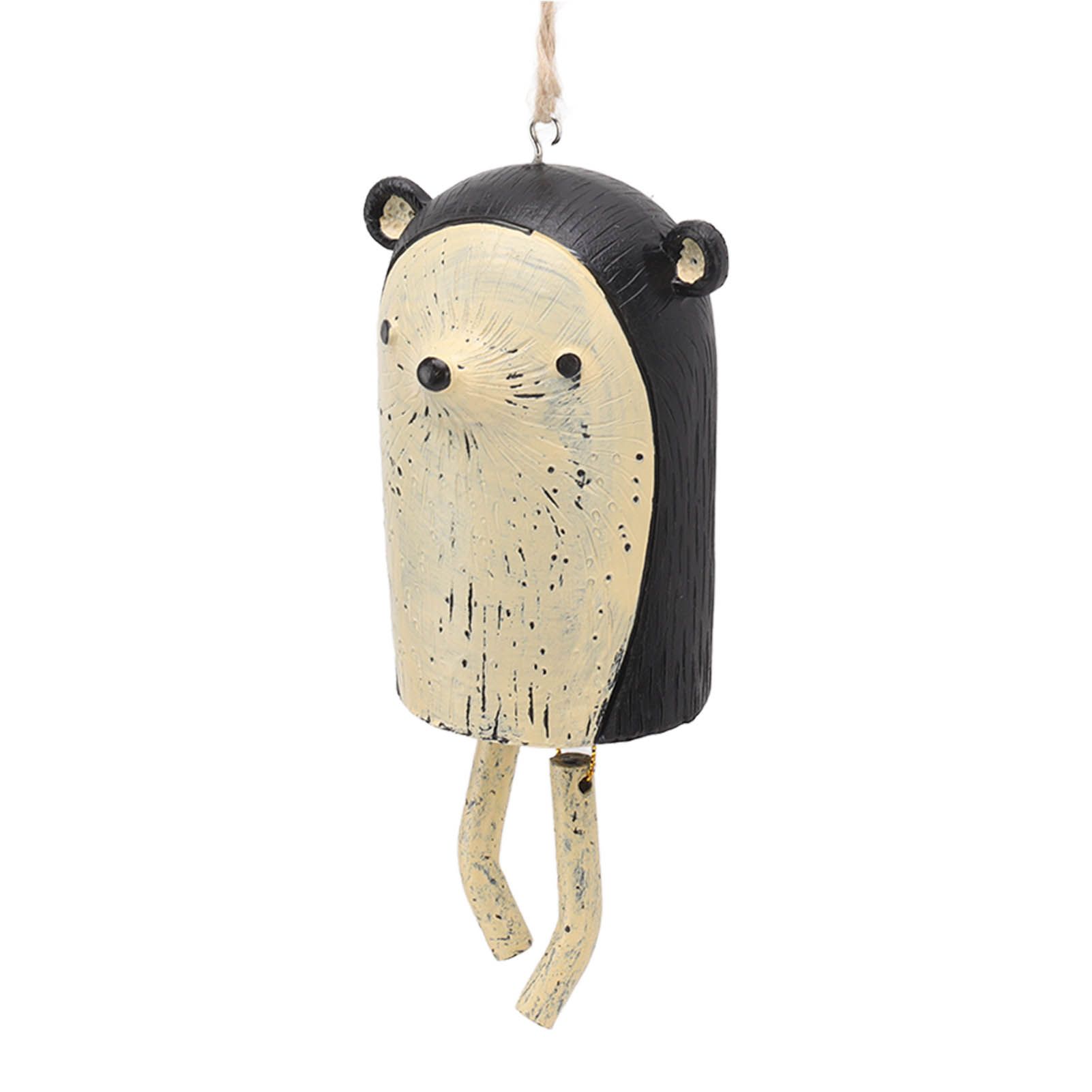 Rustic Hanging Animal Wind Chimes Resin Hand Made Natural Garden Decoration for Gardens Backyards Trees Yards E Hedgehog - Image 6
