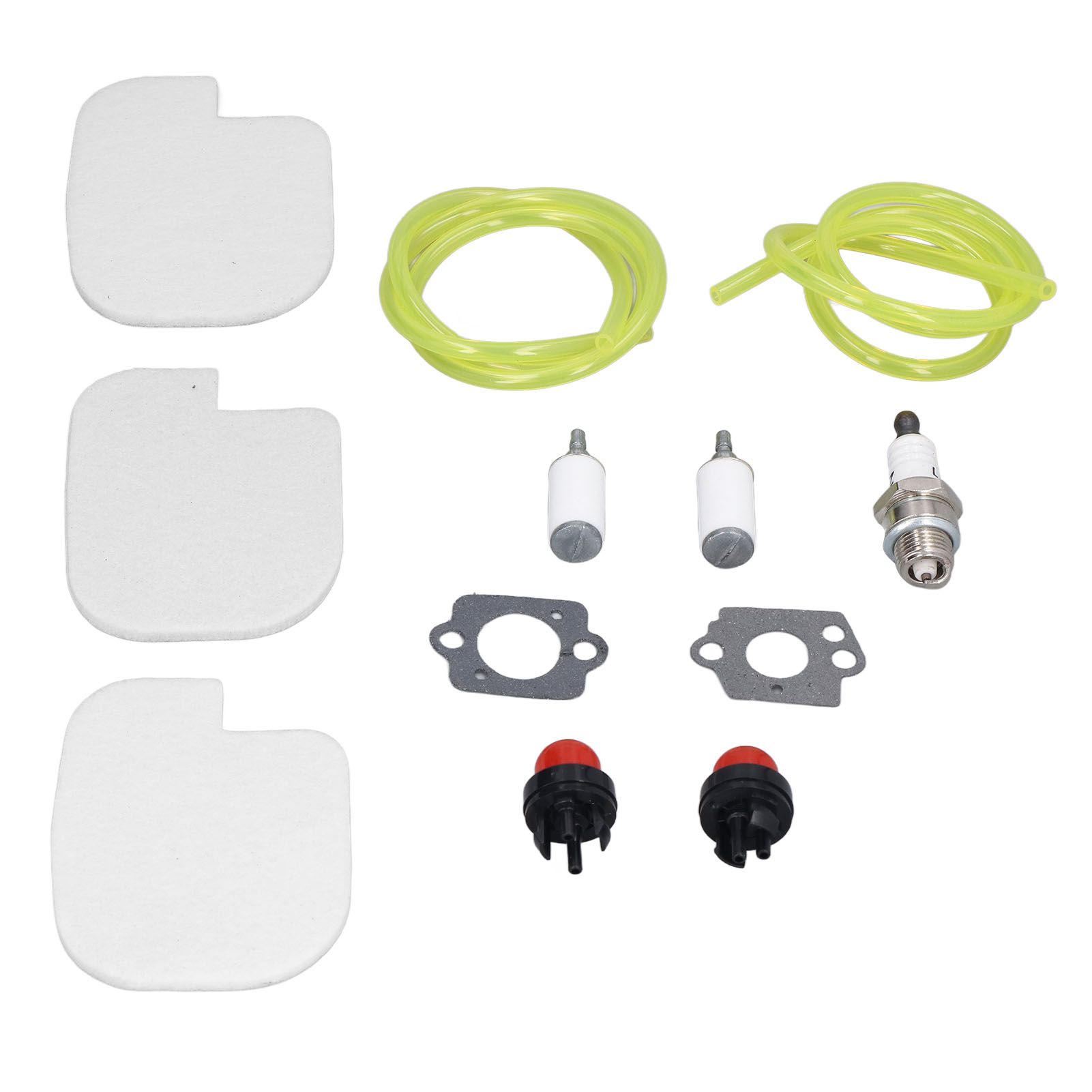 530057925 Air Filter Spark Plug Fuel Line Primer Bulb Replacement Kit for Poulan Gas Chainsaw - Image 1