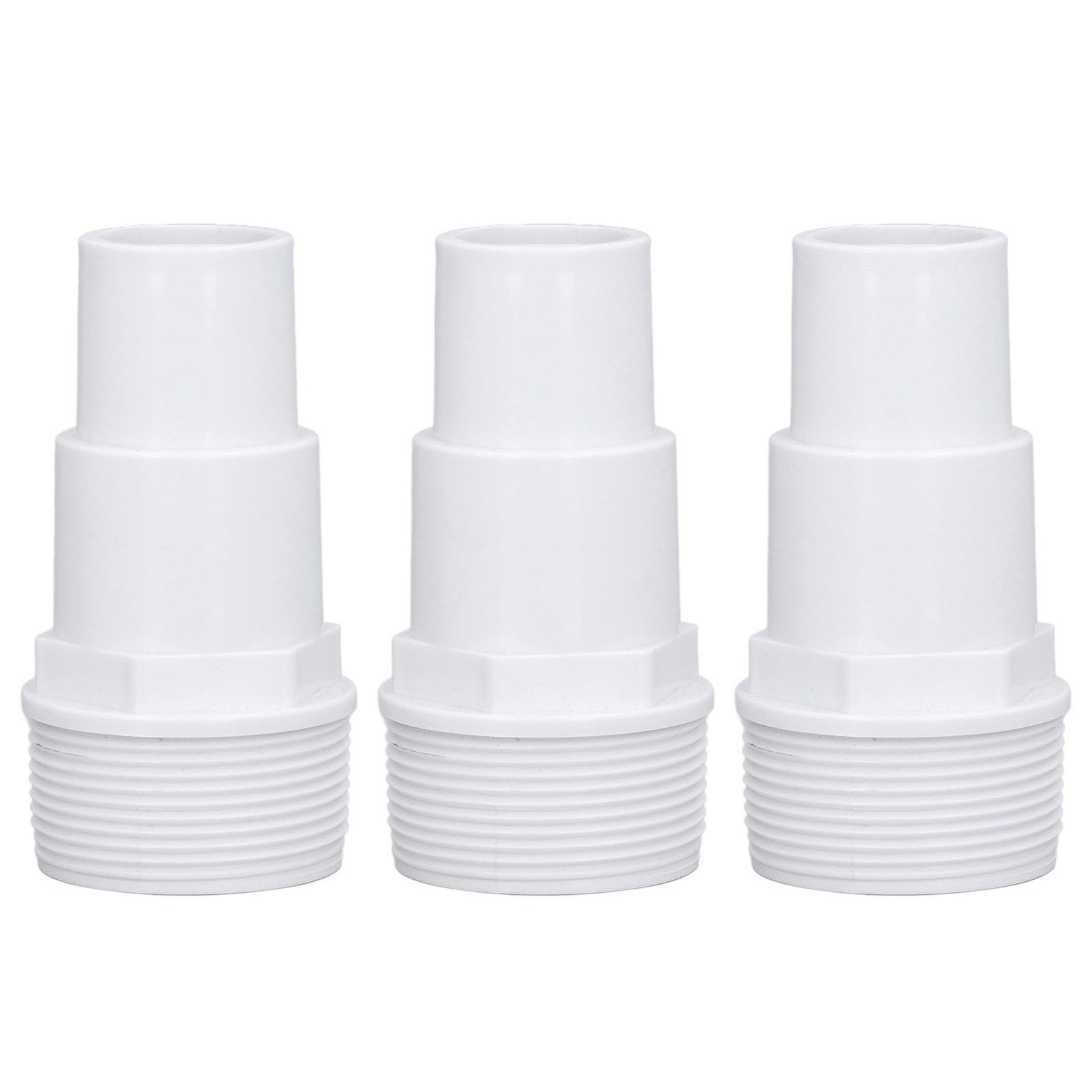 3Pcs G1‑1/2 External Thread Hose Adapter Swimming Pool Supplies for Replacement of Above Ground Pool Pumps Filters Skimmers - Image 1