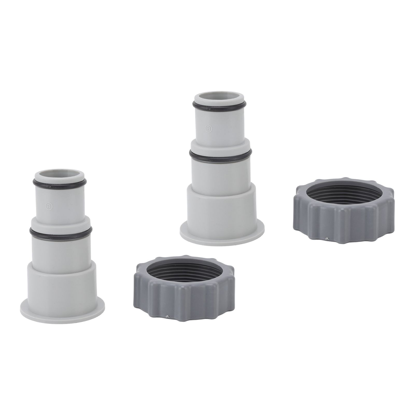 2Pcs Replacement Hose Adapter Plastic Pool Accessories for Threaded Connection Pumps 1.5in 1.25in Hoses - Image 2