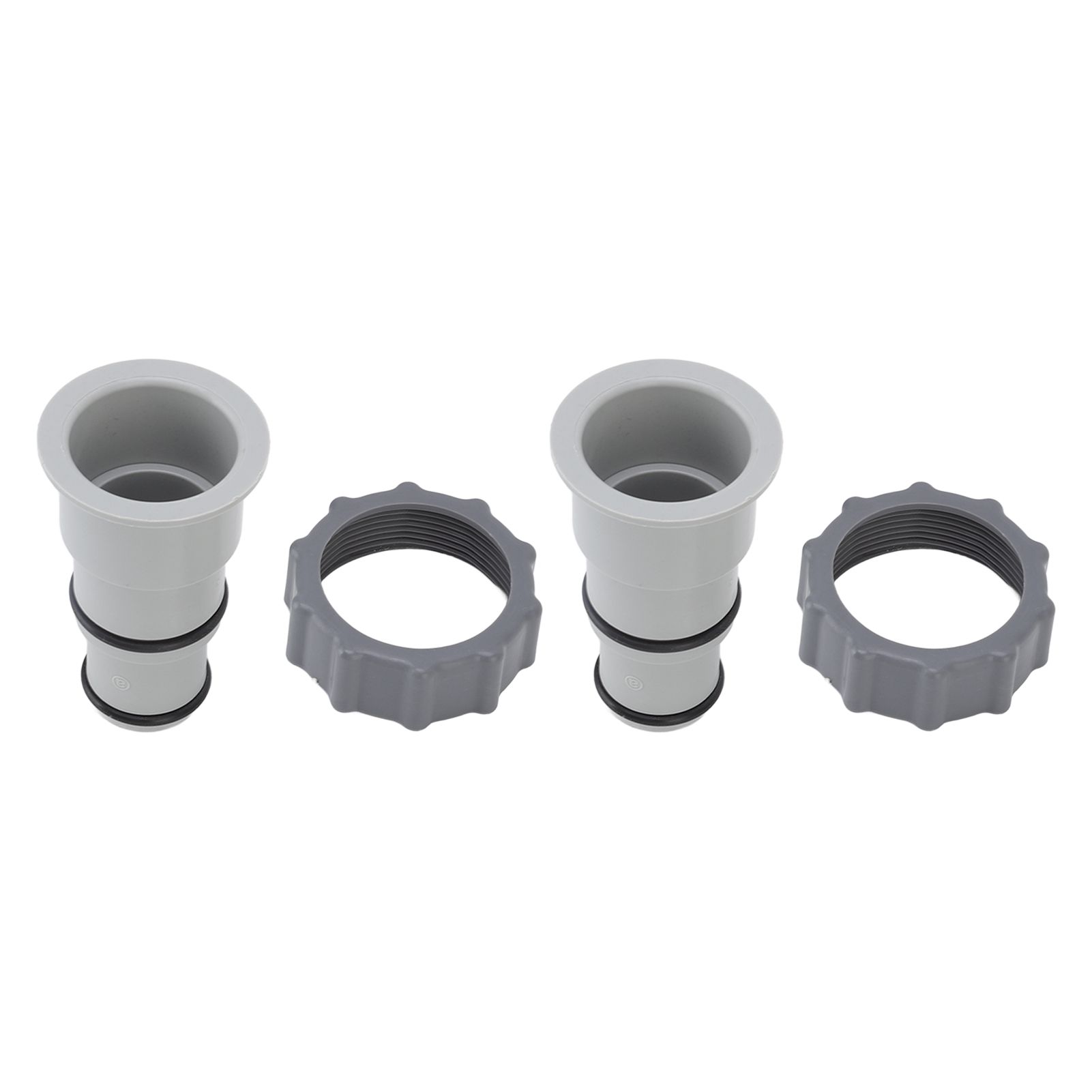 2Pcs Replacement Hose Adapter Plastic Pool Accessories for Threaded Connection Pumps 1.5in 1.25in Hoses - Image 3