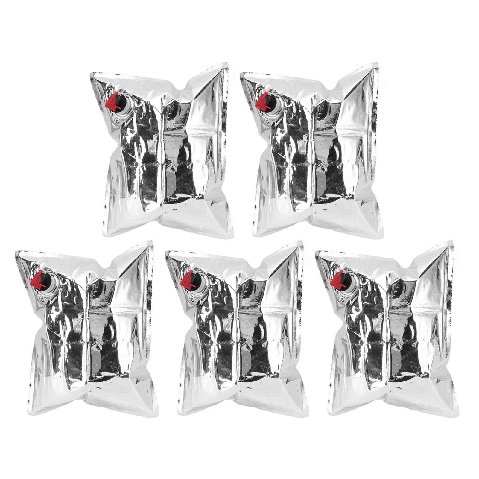 5Pcs Emergency Water Jug Bags with Spigot Foldable Beverage Insulation Drinking Water Storage Bag 5L - Image 3