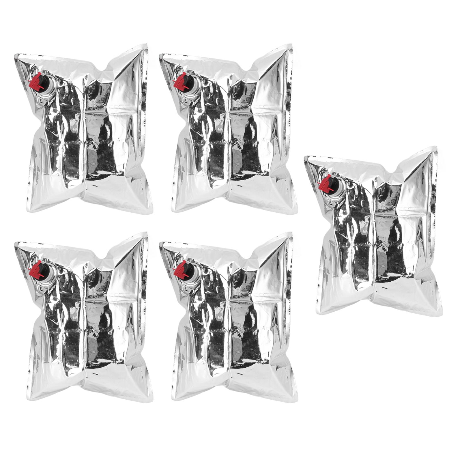 5Pcs Emergency Water Jug Bags with Spigot Foldable Beverage Insulation Drinking Water Storage Bag 5L - Image 4