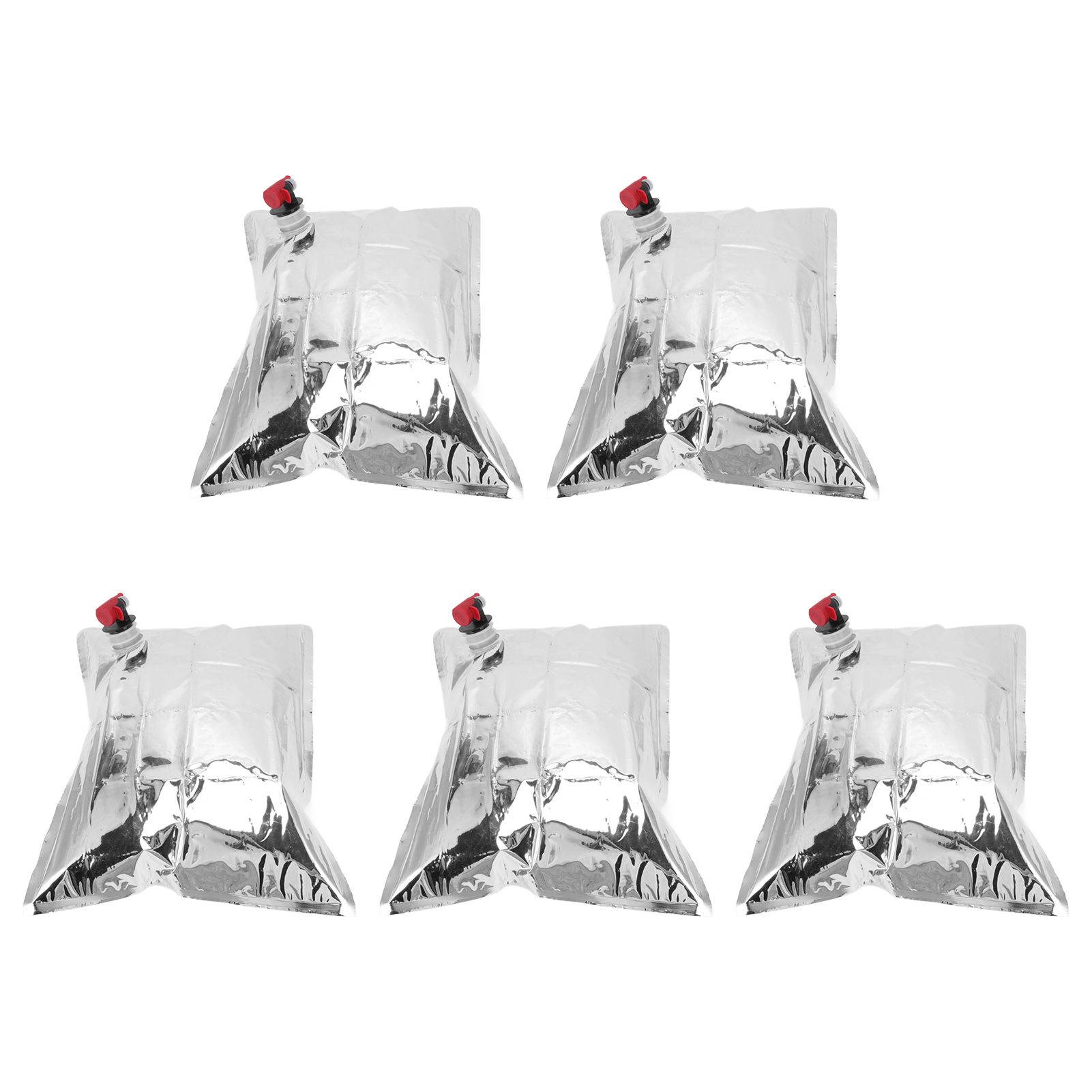 5Pcs Emergency Water Jug Bags with Spigot Foldable Beverage Insulation Drinking Water Storage Bag 5L - Image 5