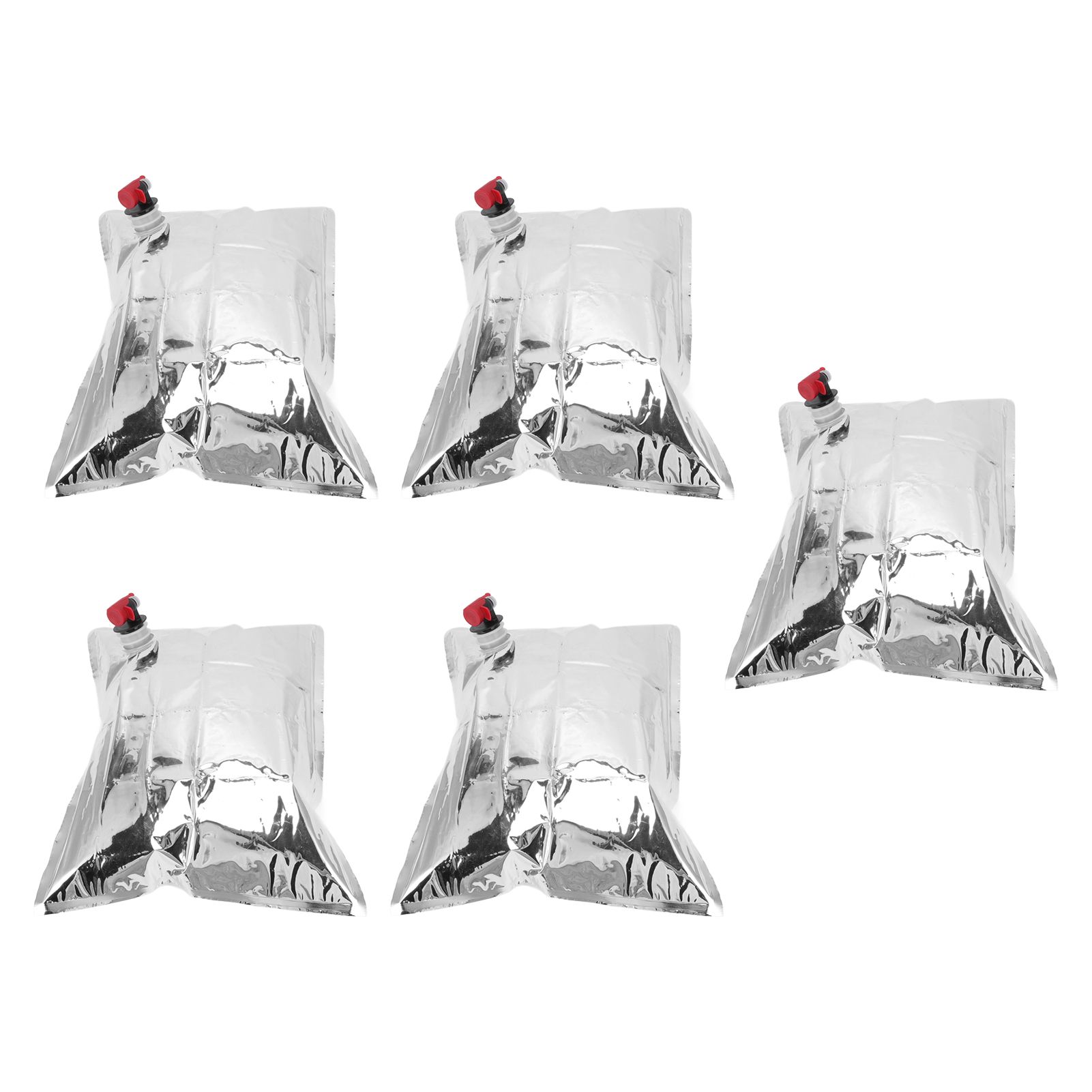 5Pcs Emergency Water Jug Bags with Spigot Foldable Beverage Insulation Drinking Water Storage Bag 5L - Image 6