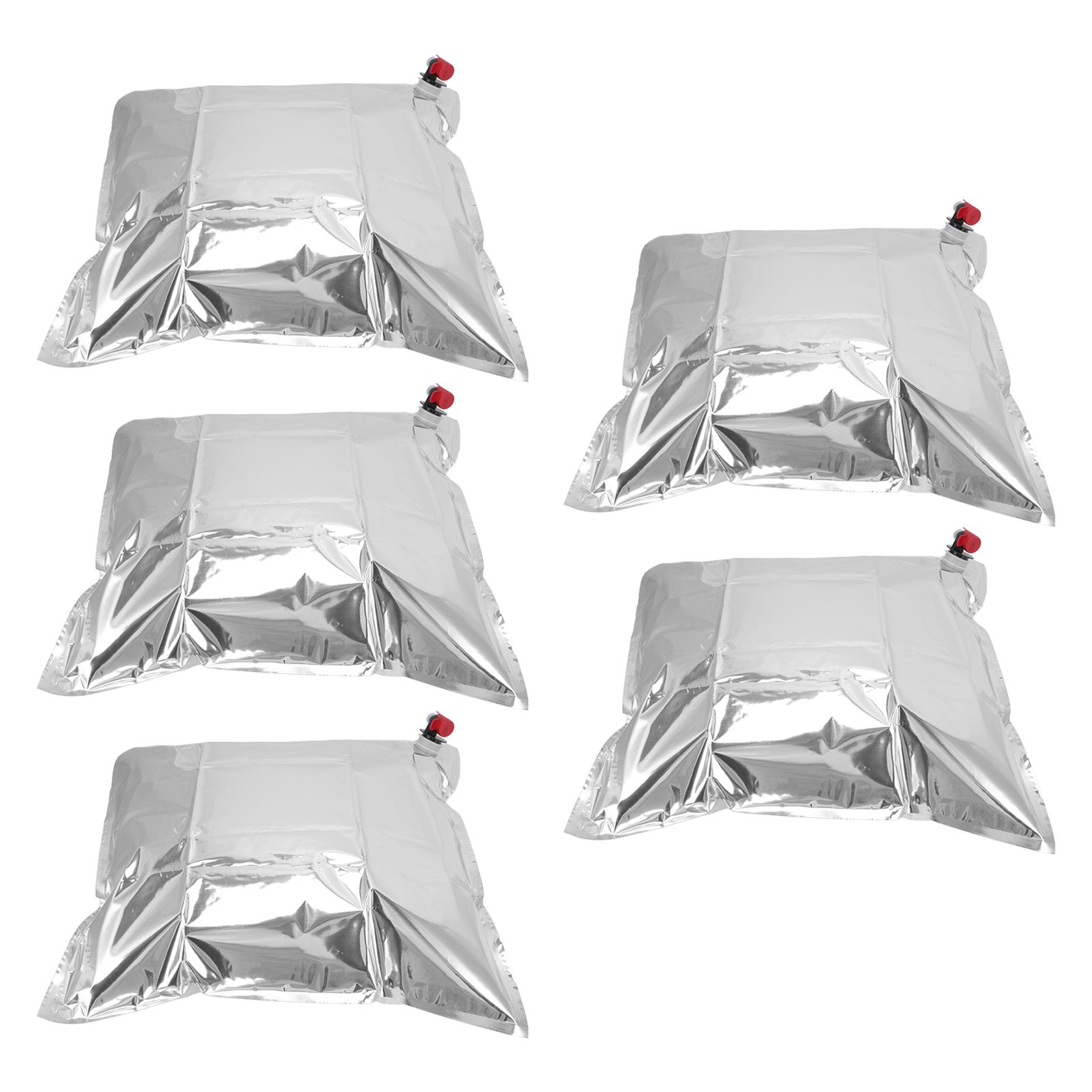 5Pcs Emergency Water Jug Bags with Spigot Foldable Beverage Insulation Drinking Water Storage Bag 15L - Image 4