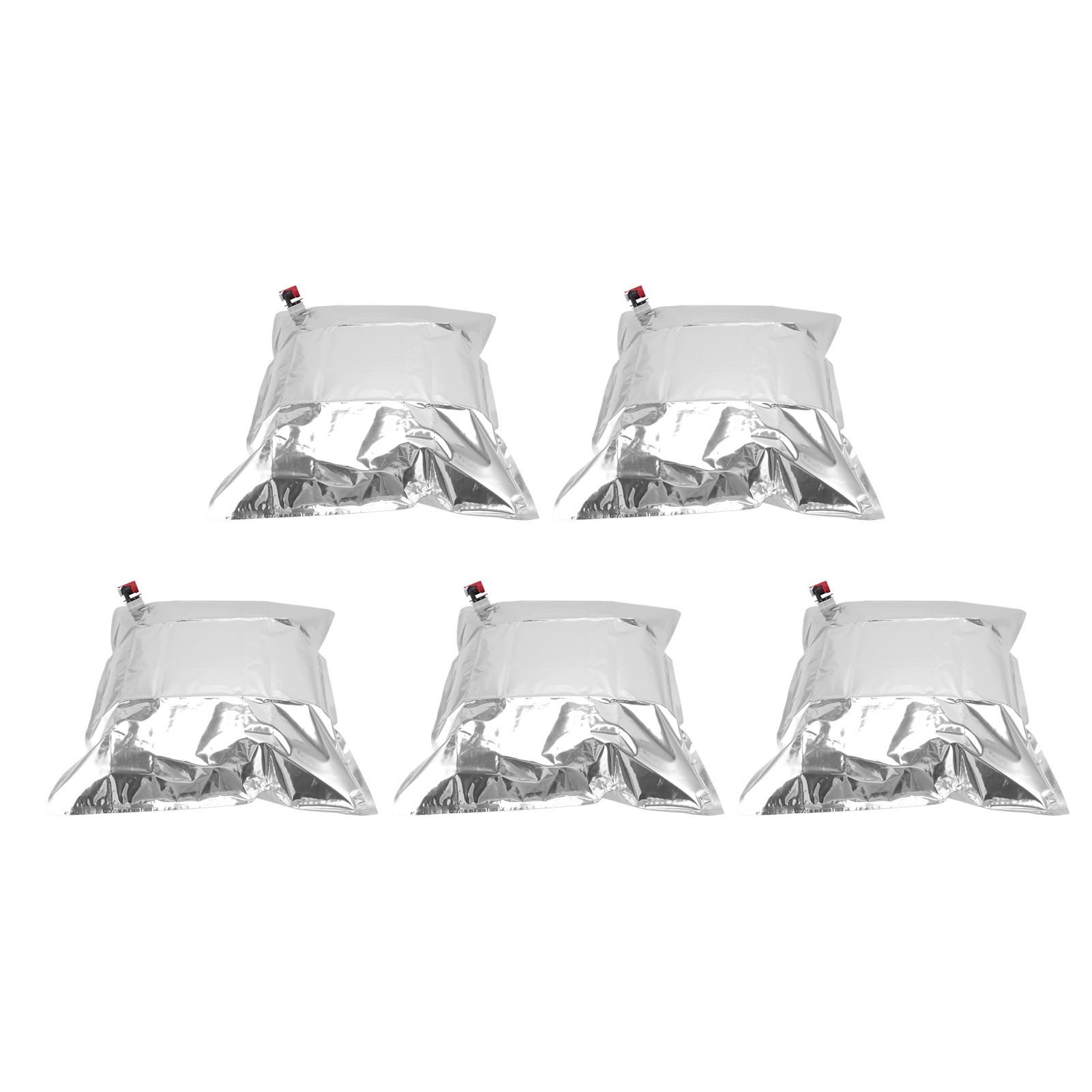 5Pcs Emergency Water Jug Bags with Spigot Foldable Beverage Insulation Drinking Water Storage Bag 15L - Image 5