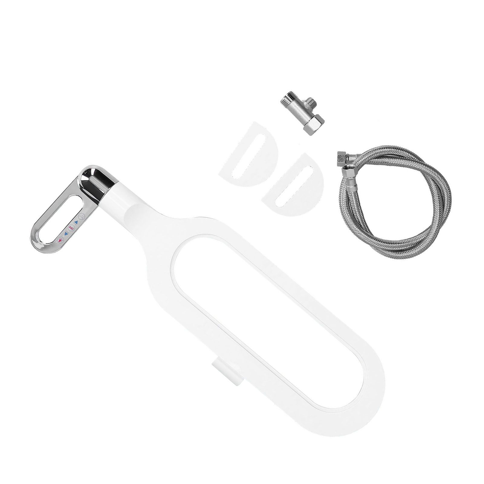 G1/2 Ultra Thin Plastic Toilet Bidet Attachment with Double Nozzles Self Cleaning for Home Bathroom - Image 5