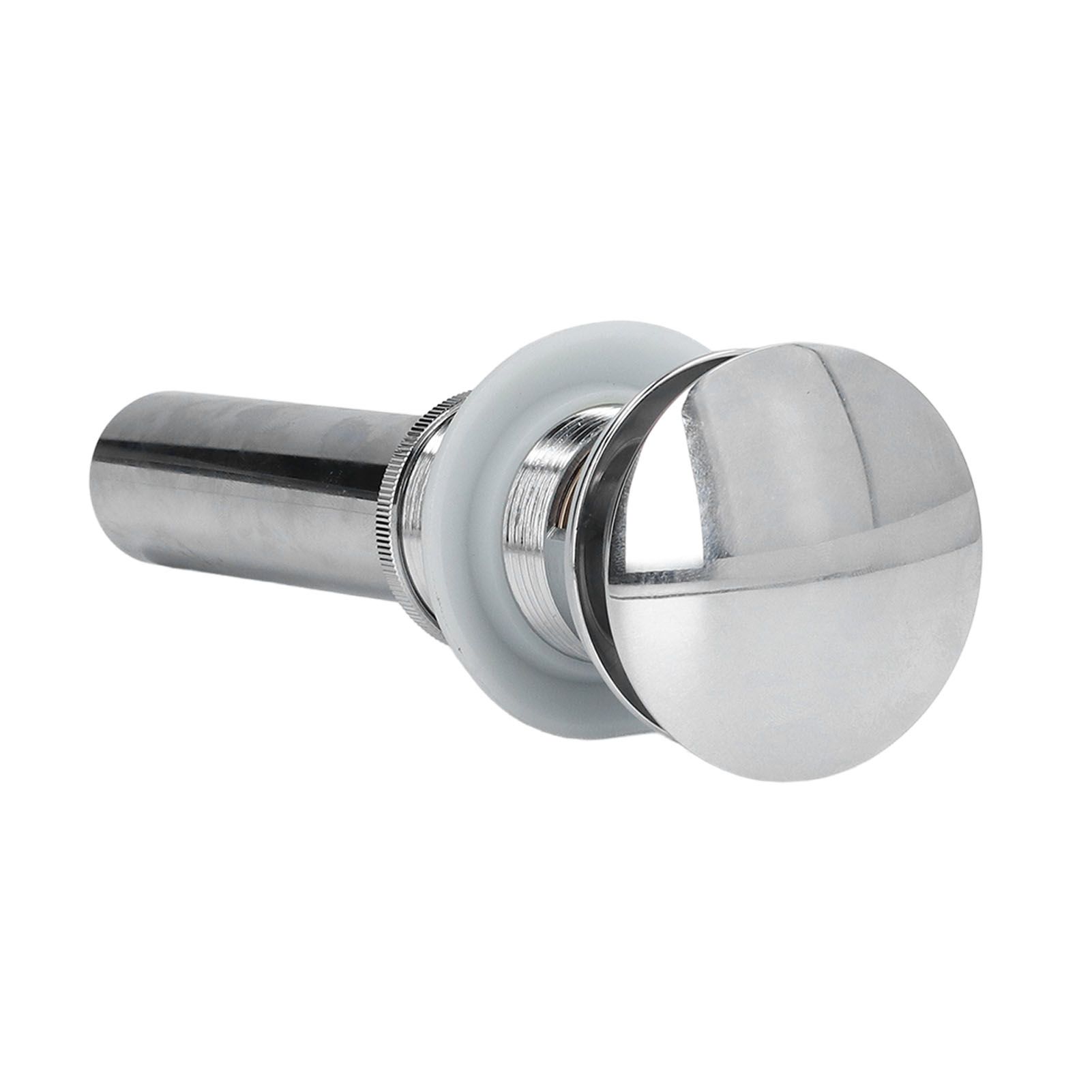 Sink Drain Stopper Copper Stainless Steel Bathroom Wash Basin Sink Drain Part for Home KitchenSilver with Overflow - Image 5