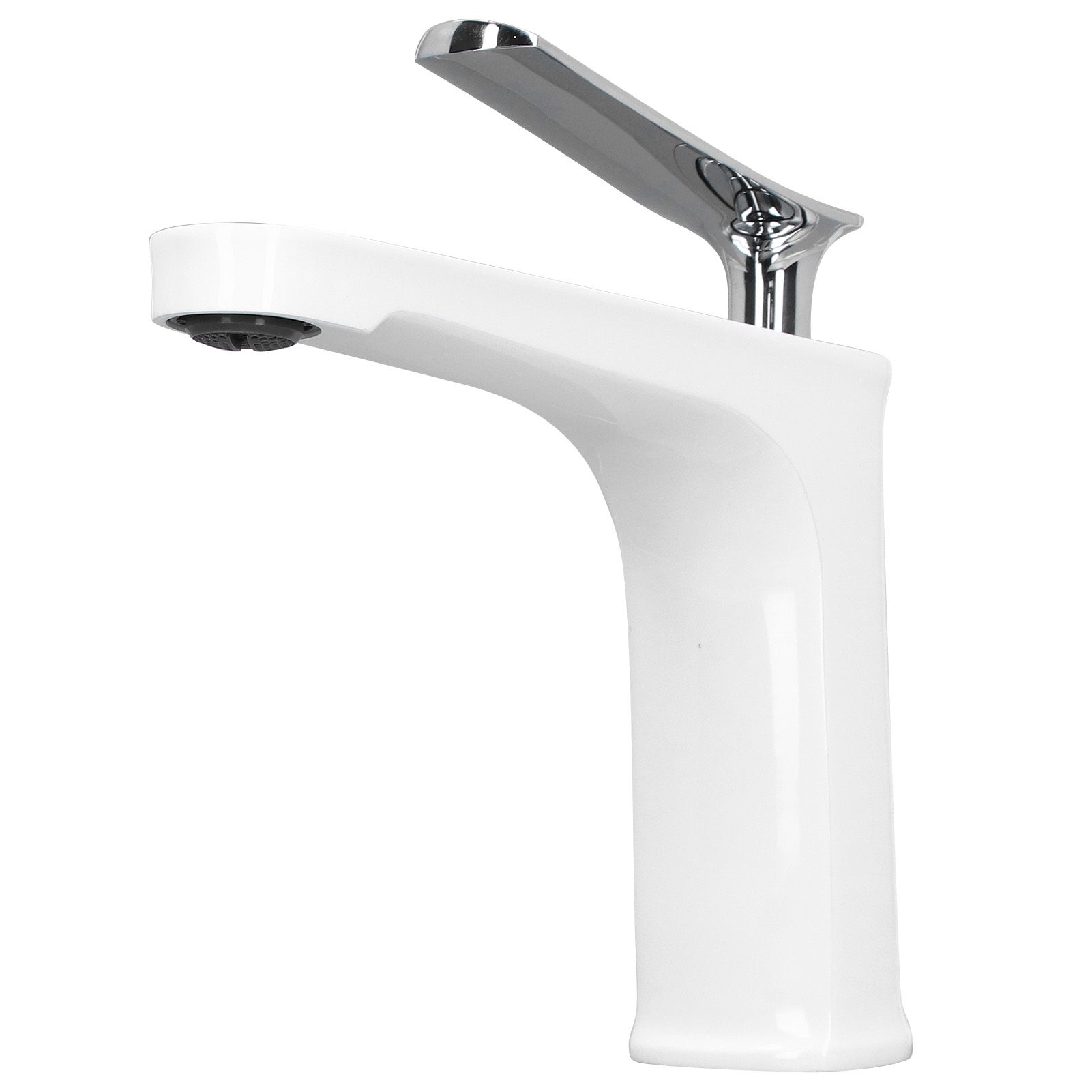 G1/2 Single Handle Basin Mixer Tap with Metal Handle Durable Solid Brass Bathroom Faucet - Image 2