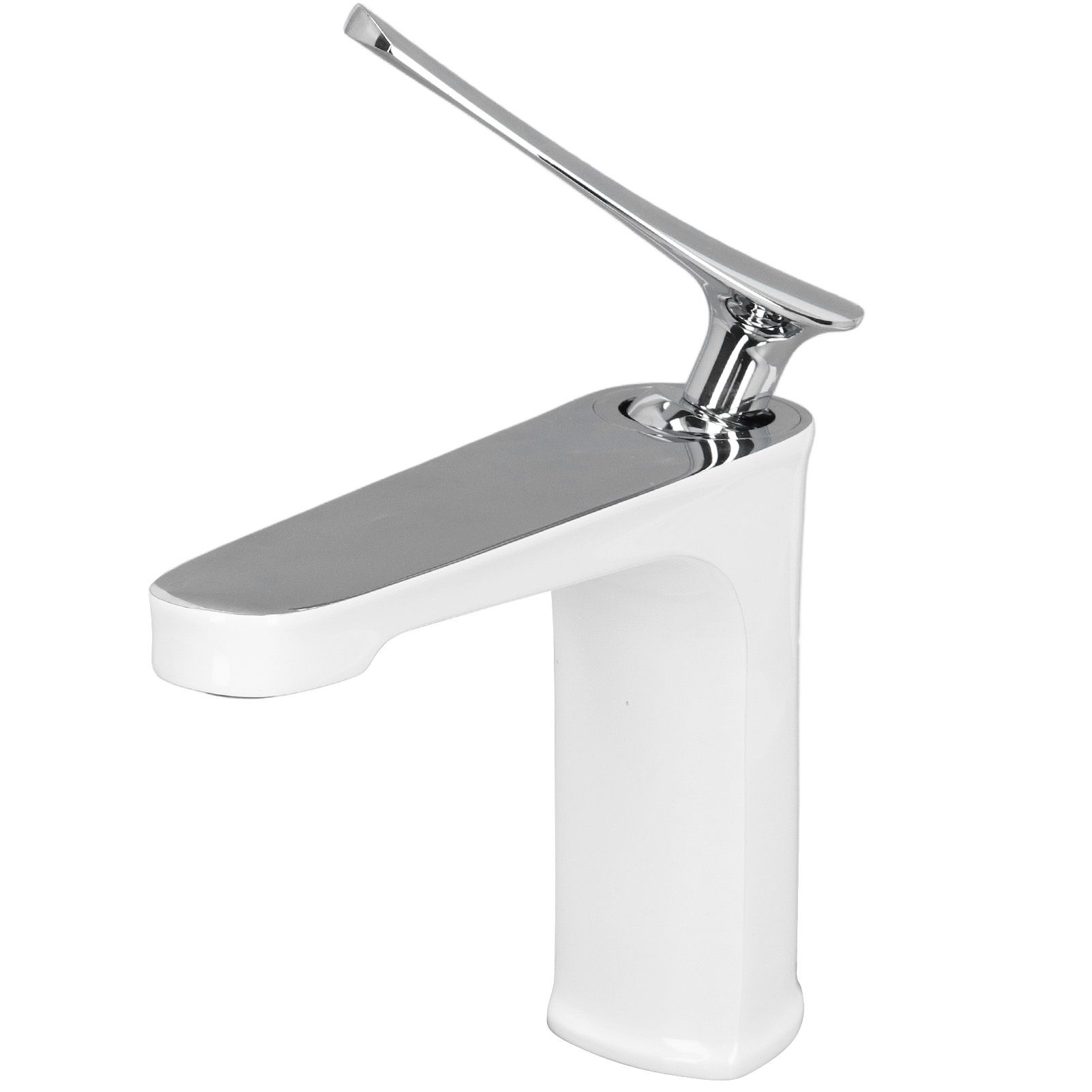 G1/2 Single Handle Basin Mixer Tap with Metal Handle Durable Solid Brass Bathroom Faucet - Image 3