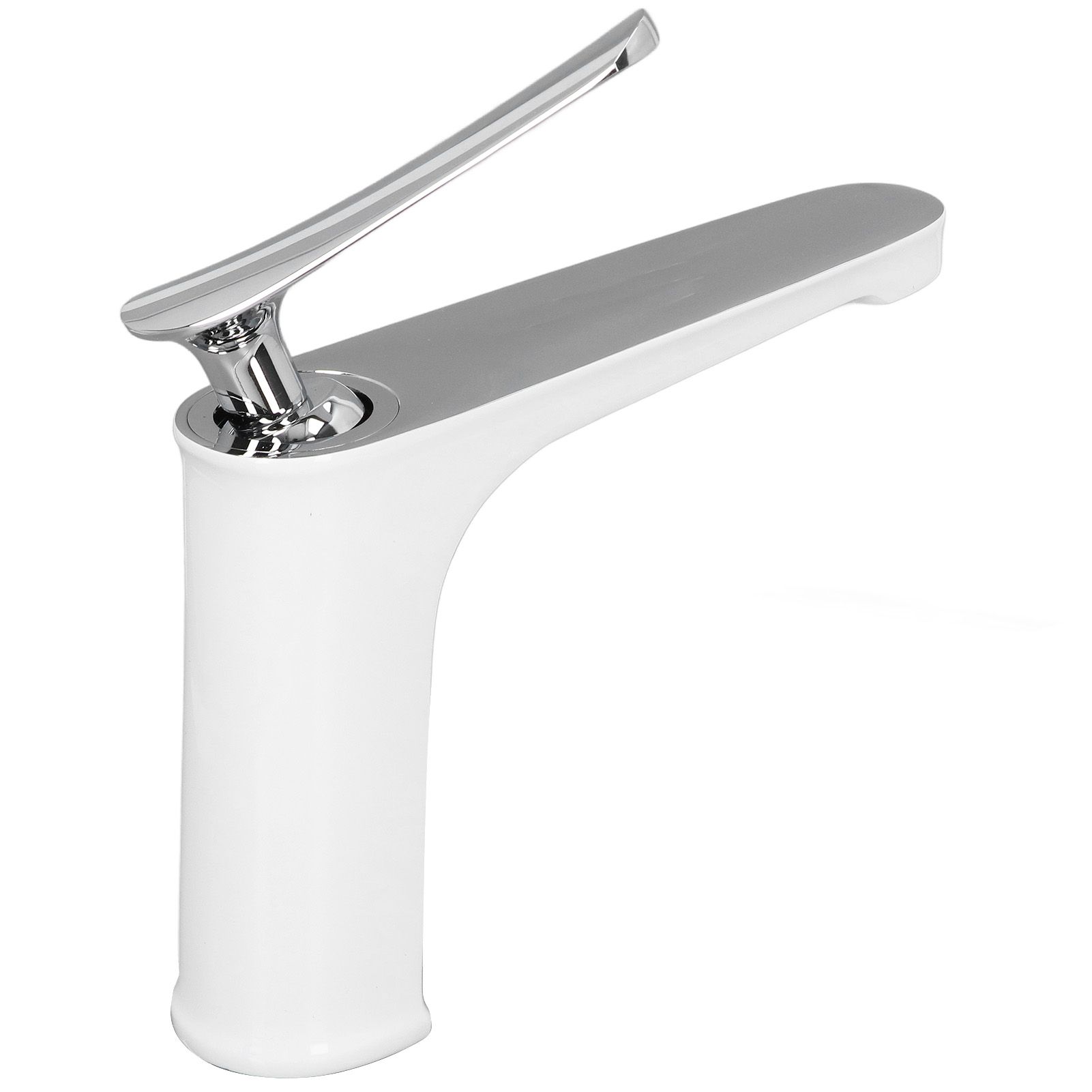 G1/2 Single Handle Basin Mixer Tap with Metal Handle Durable Solid Brass Bathroom Faucet - Image 4