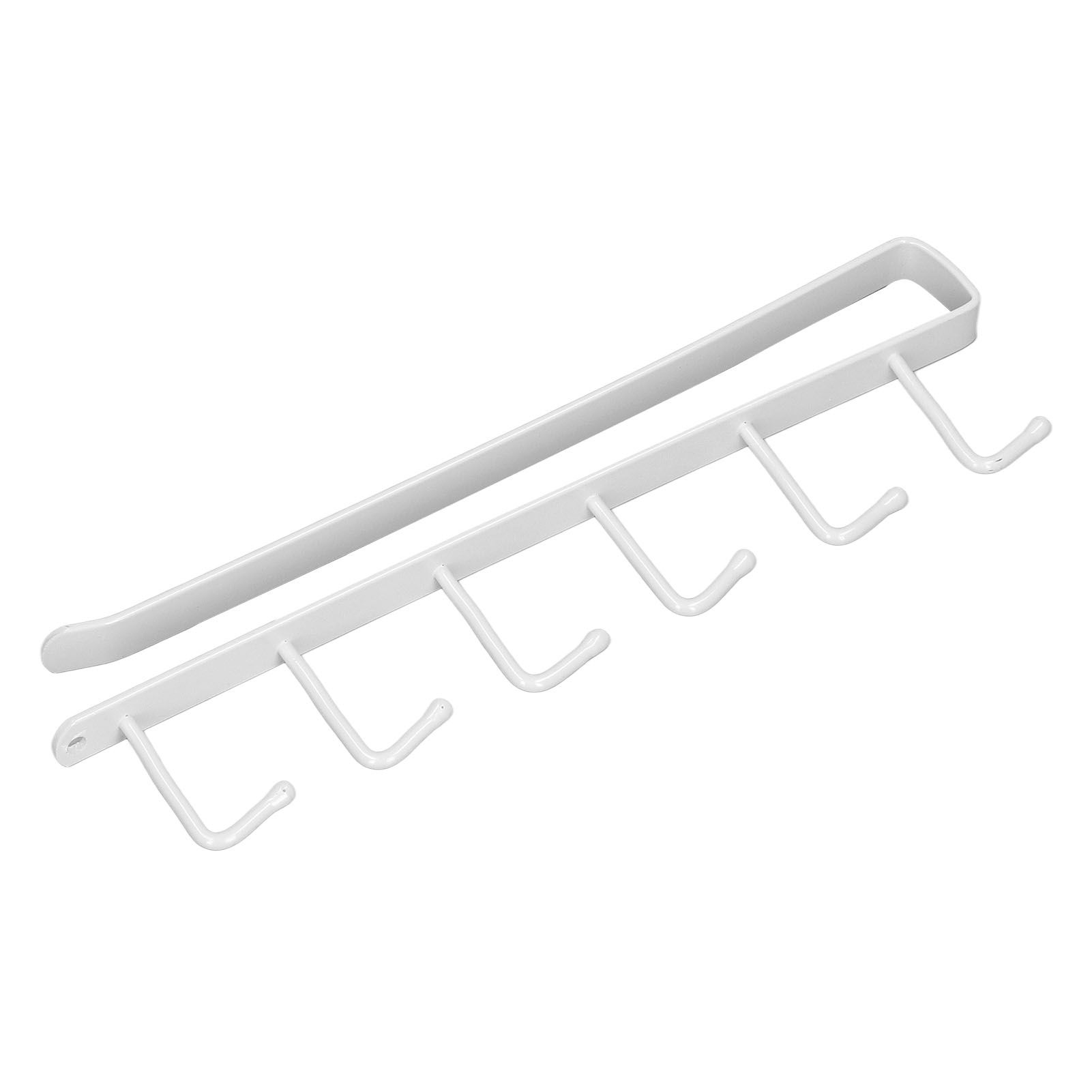 Coffee Mug Holder 6 Hooks Elegant Style Convenient Practical Stable Reliable Durable Wearable Kitchen Rack for HomeWhite - Image 2