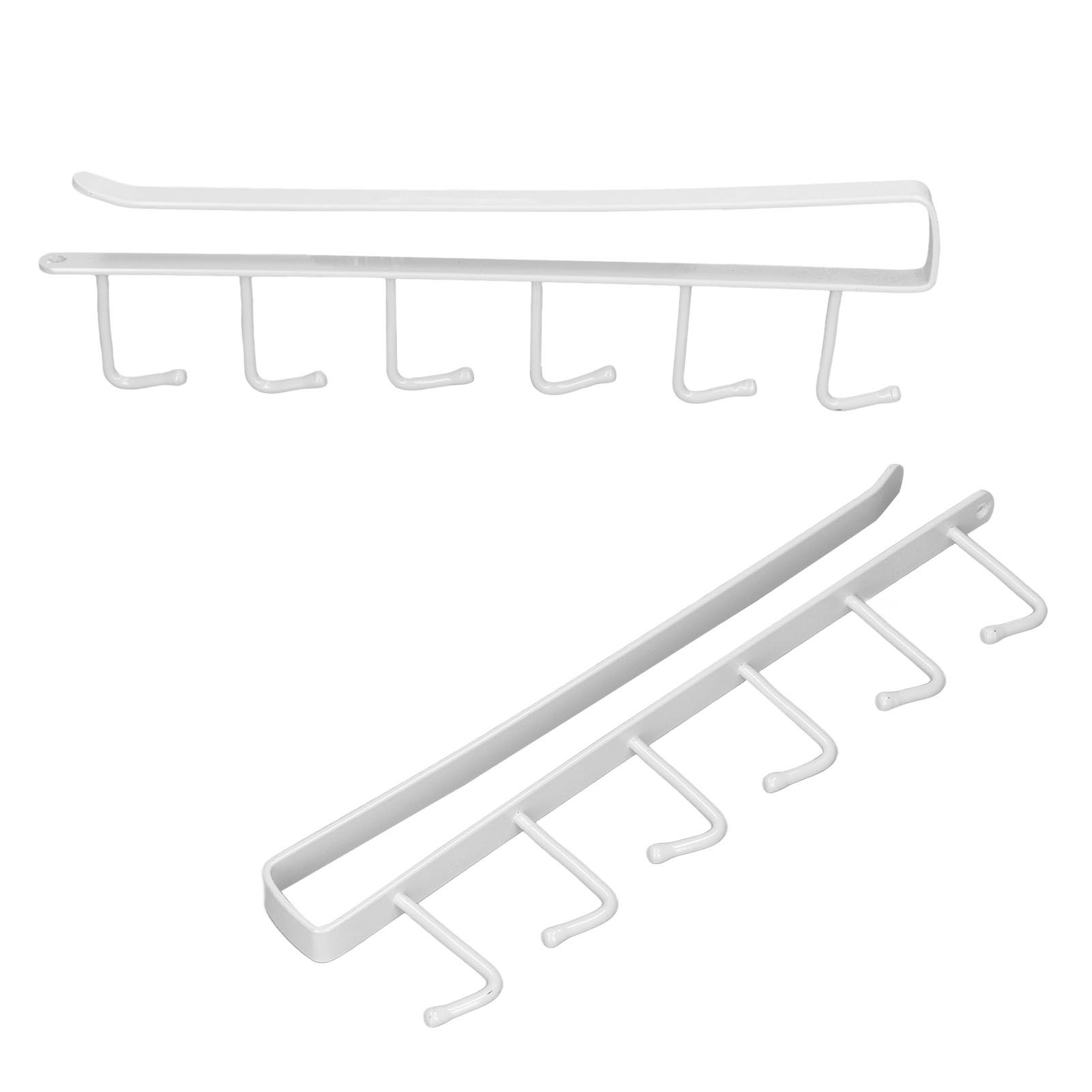 Coffee Mug Holder 6 Hooks Elegant Style Convenient Practical Stable Reliable Durable Wearable Kitchen Rack for HomeWhite - Image 5
