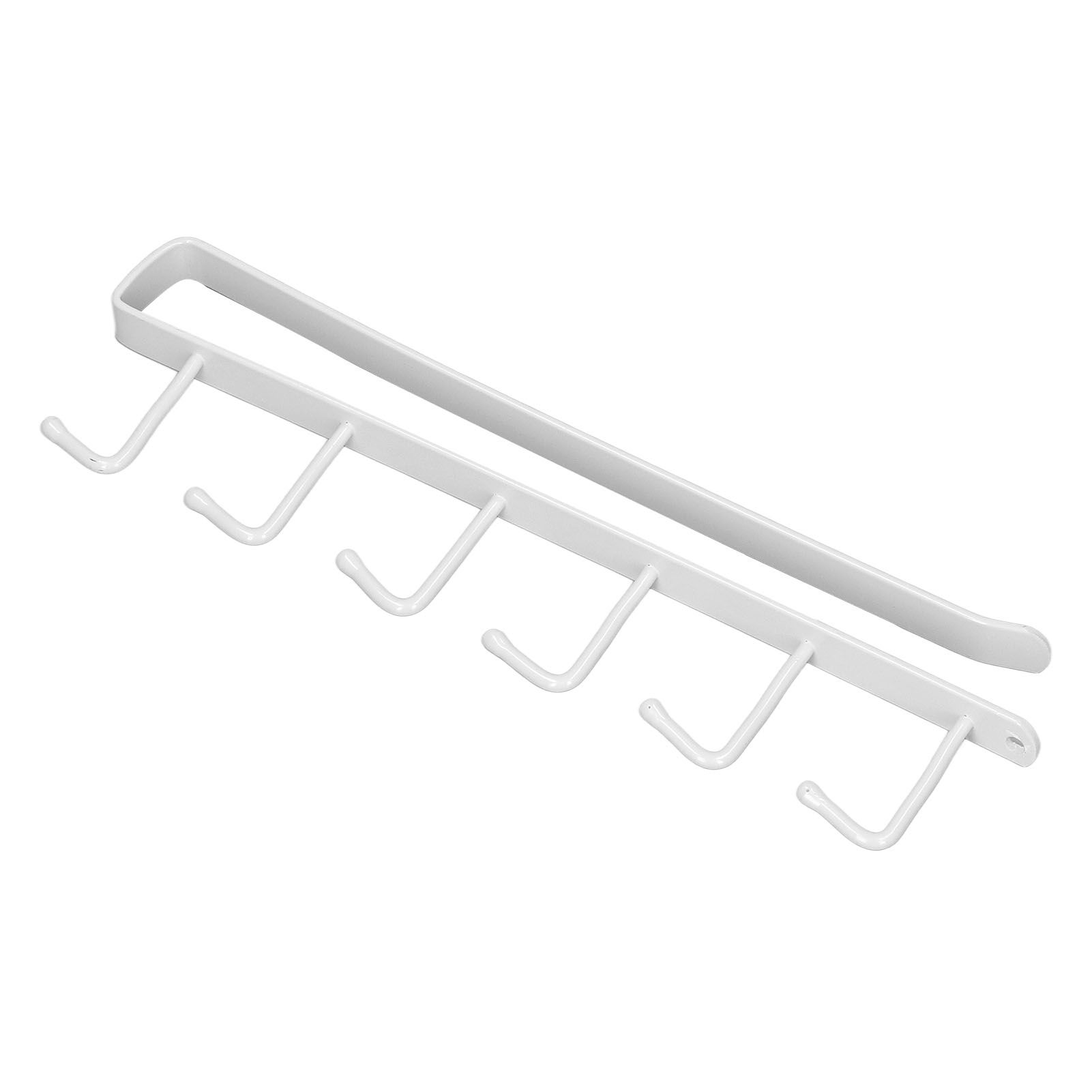 Coffee Mug Holder 6 Hooks Elegant Style Convenient Practical Stable Reliable Durable Wearable Kitchen Rack for HomeWhite - Image 6