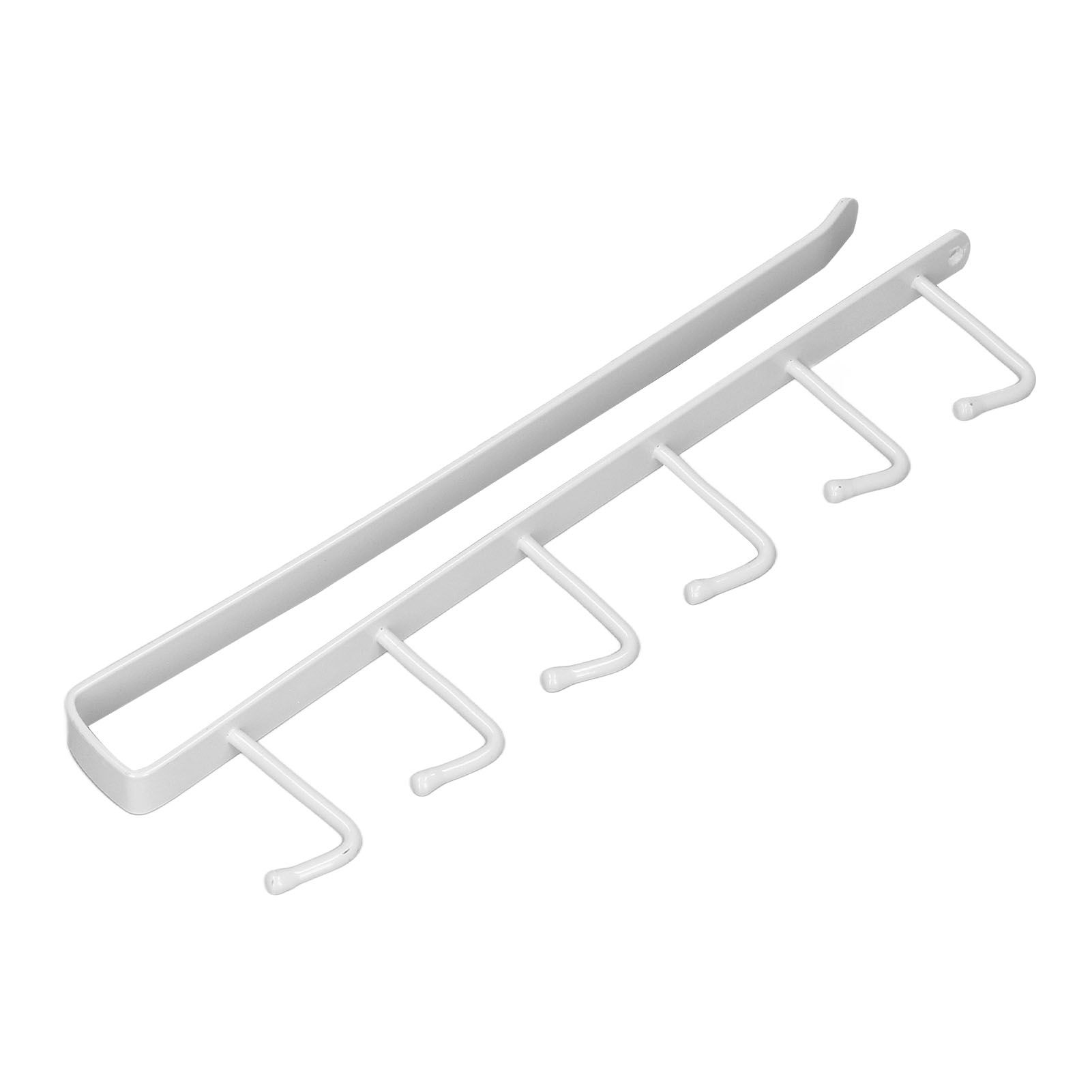 Coffee Mug Holder 6 Hooks Elegant Style Convenient Practical Stable Reliable Durable Wearable Kitchen Rack for HomeWhite - Image 7