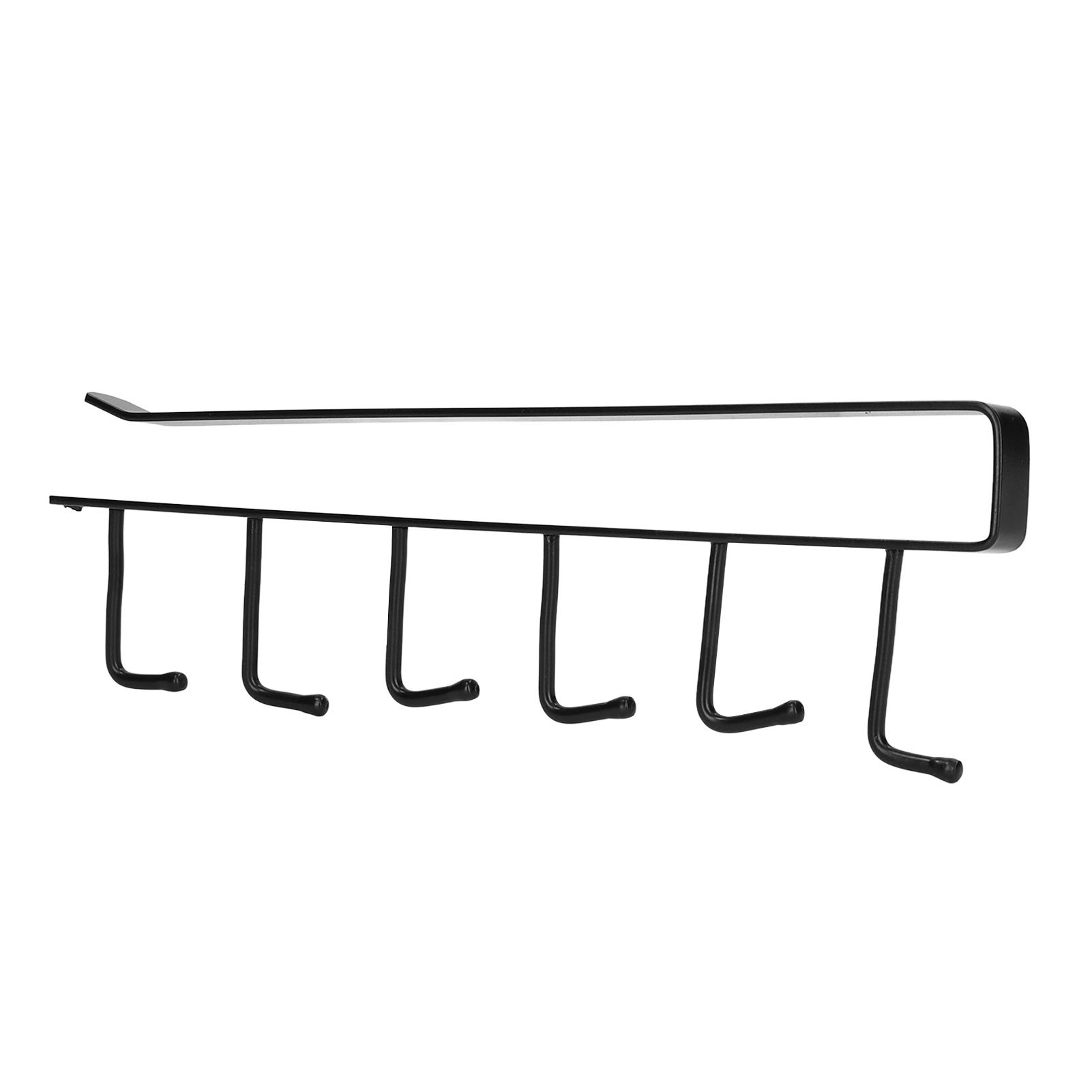 Coffee Mug Holder 6 Hooks Elegant Style Convenient Practical Stable Reliable Durable Wearable Kitchen Rack for HomeBlack - Image 3