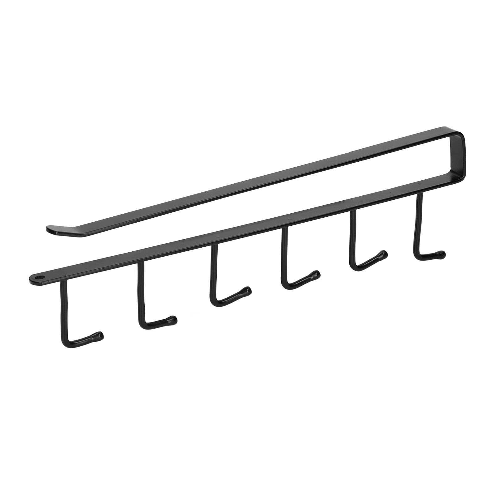 Coffee Mug Holder 6 Hooks Elegant Style Convenient Practical Stable Reliable Durable Wearable Kitchen Rack for HomeBlack - Image 7