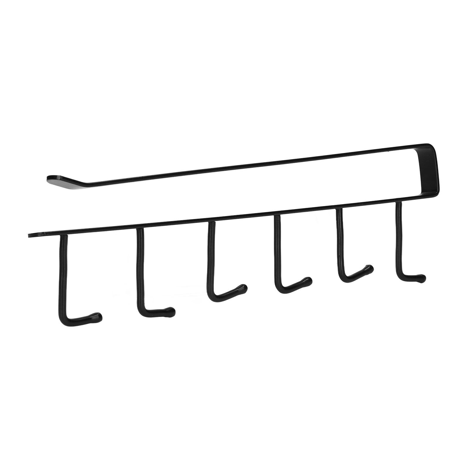 Coffee Mug Holder 6 Hooks Elegant Style Convenient Practical Stable Reliable Durable Wearable Kitchen Rack for HomeBlack - Image 8