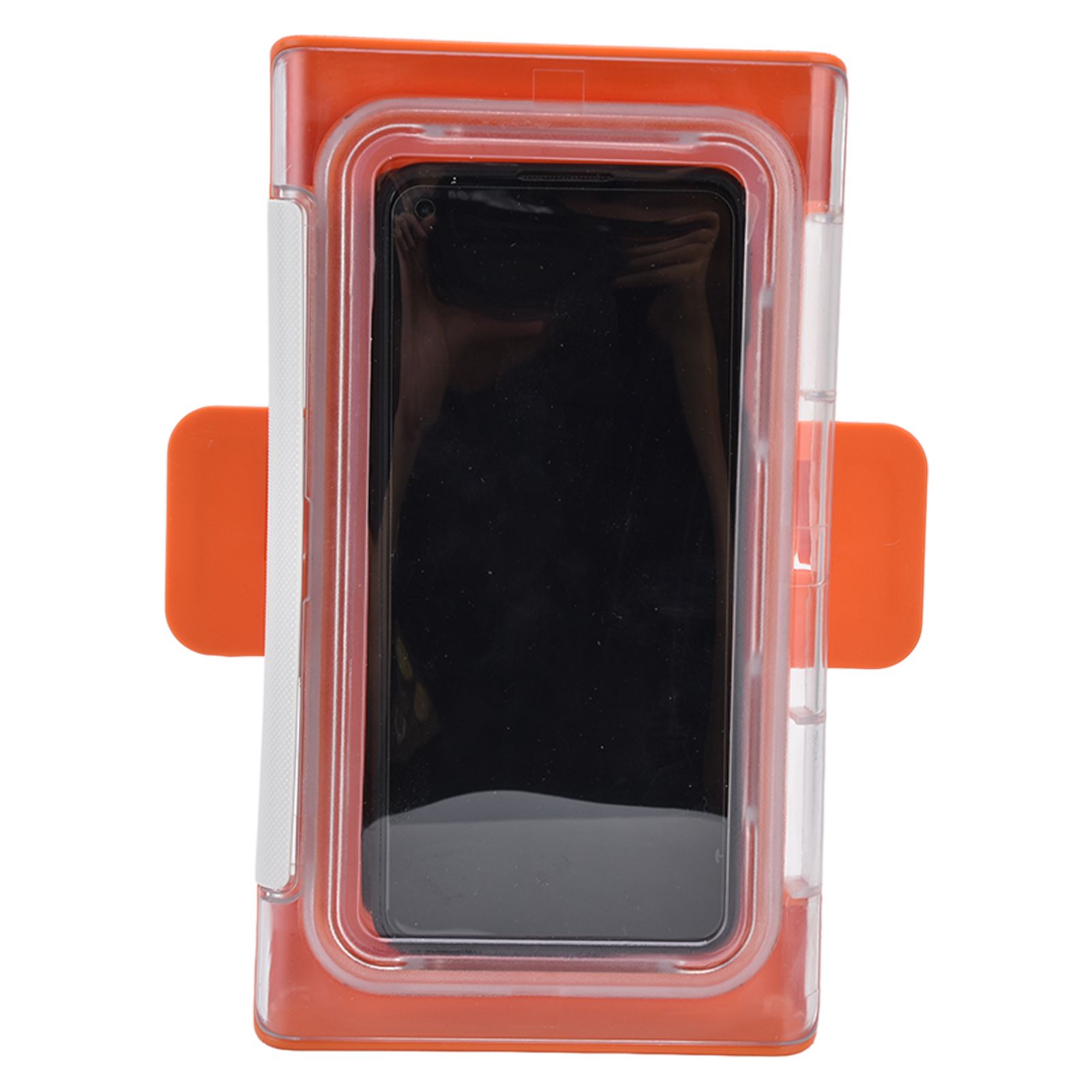 Shower Phone Holder Waterproof Bathroom Phone Box 360 Degree Rotation Wall Mounted Phone CaseOrange - Image 3