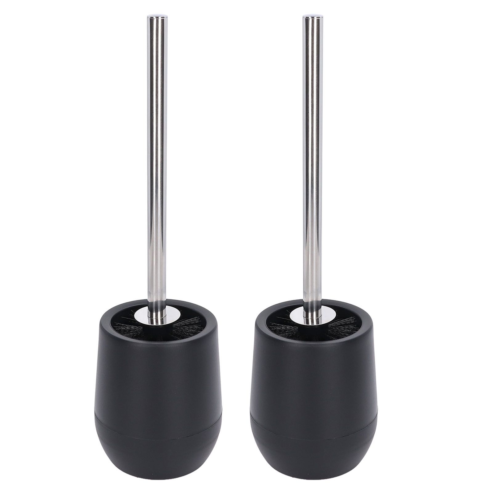 2Pcs Toilet Brush Robust Lockable Threads Efficient Safe Durable Material Home Accessory - Image 1