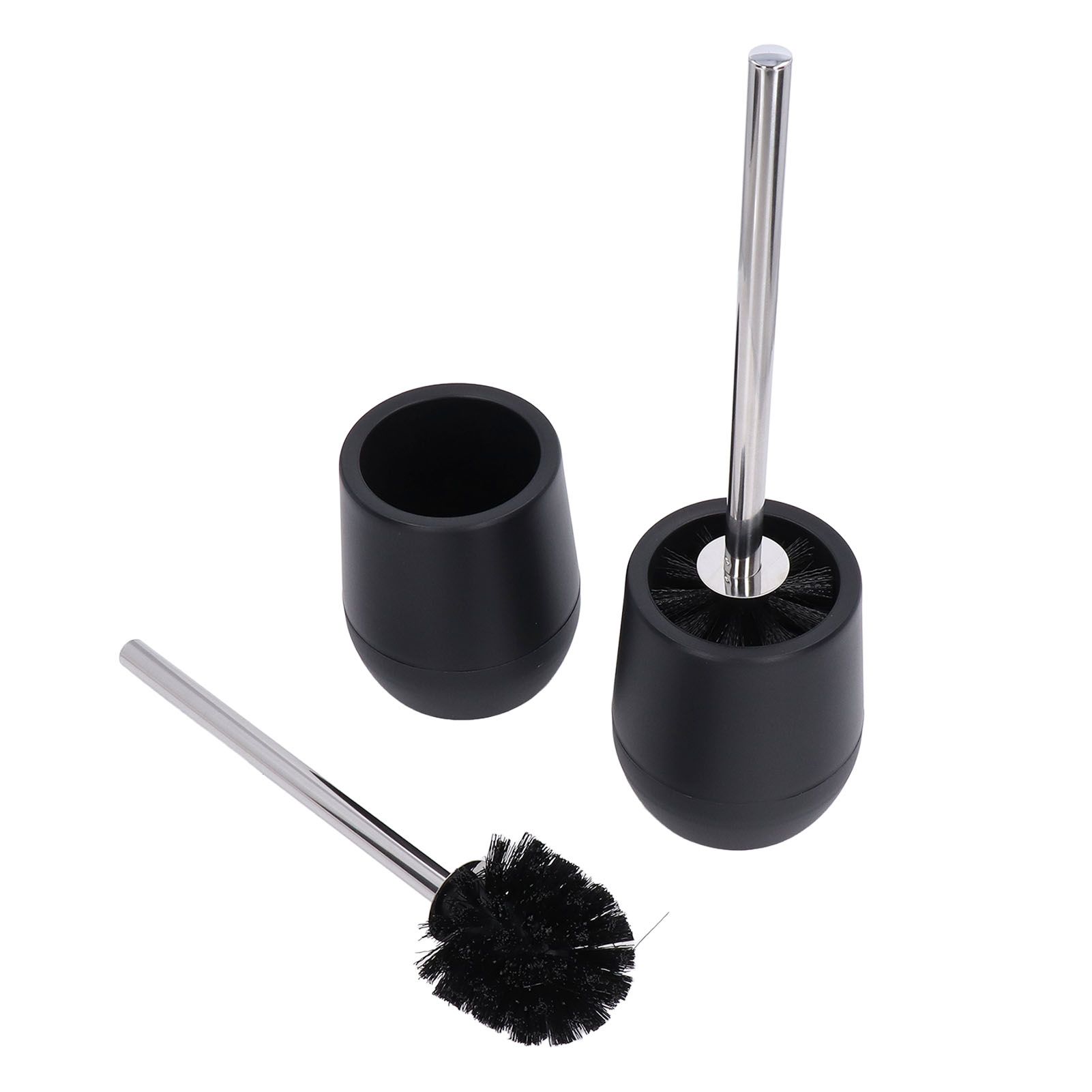 2Pcs Toilet Brush Robust Lockable Threads Efficient Safe Durable Material Home Accessory - Image 3