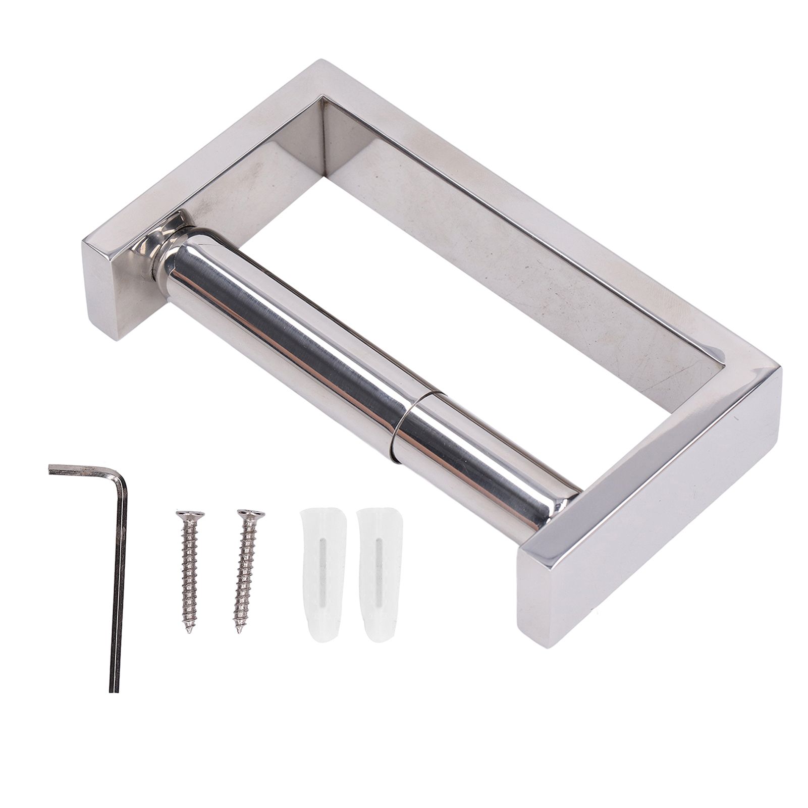 Toilet Paper Holder Wear Resistant Material Stainless Steel Retractable Bathroom Supplies - Image 1