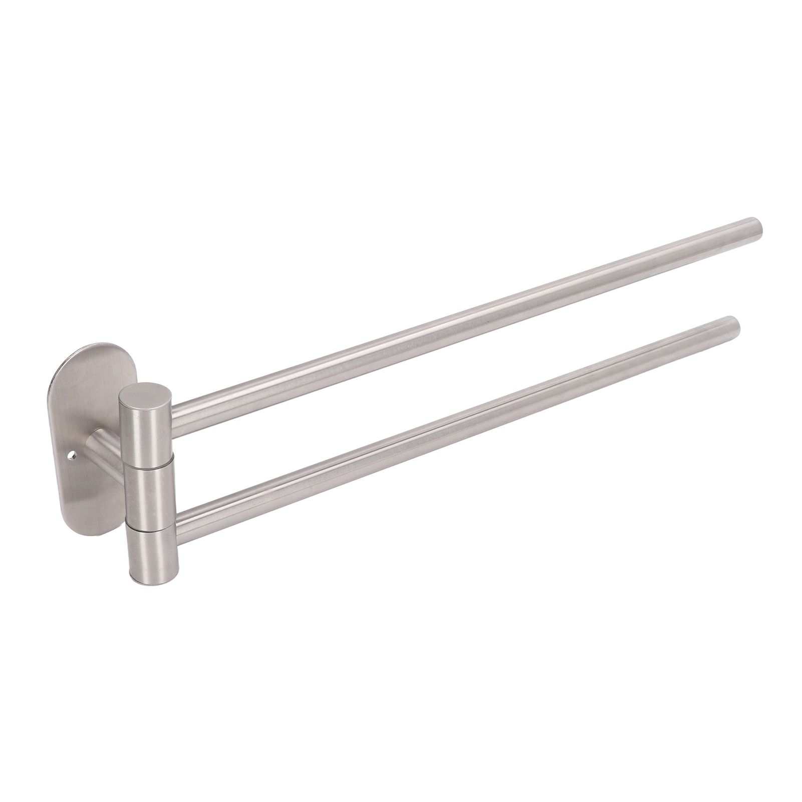 Stainless Steel Toilet Paper Bracket Single Seat 2 Poles Rotatable Toilet Paper Holder - Image 3