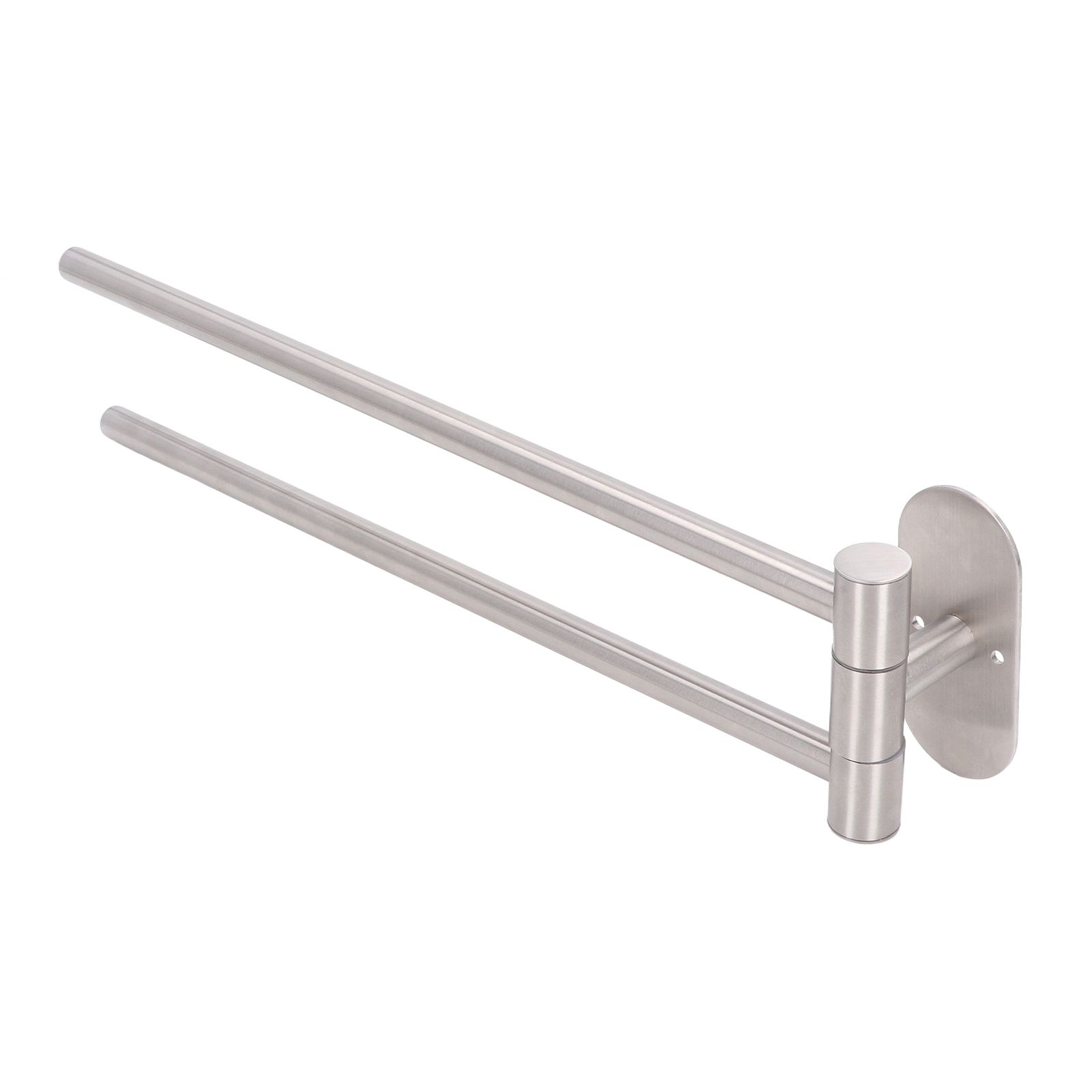 Stainless Steel Toilet Paper Bracket Single Seat 2 Poles Rotatable Toilet Paper Holder - Image 4