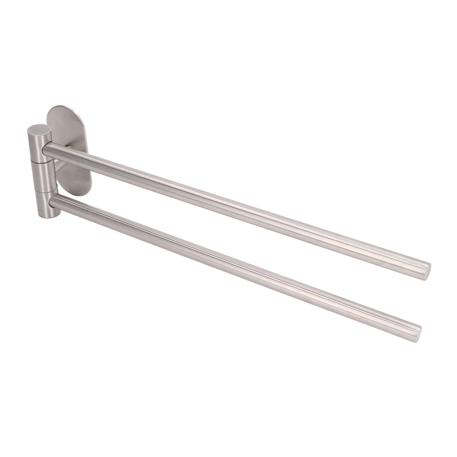 Stainless Steel Toilet Paper Bracket Single Seat 2 Poles Rotatable Toilet Paper Holder - Image 5