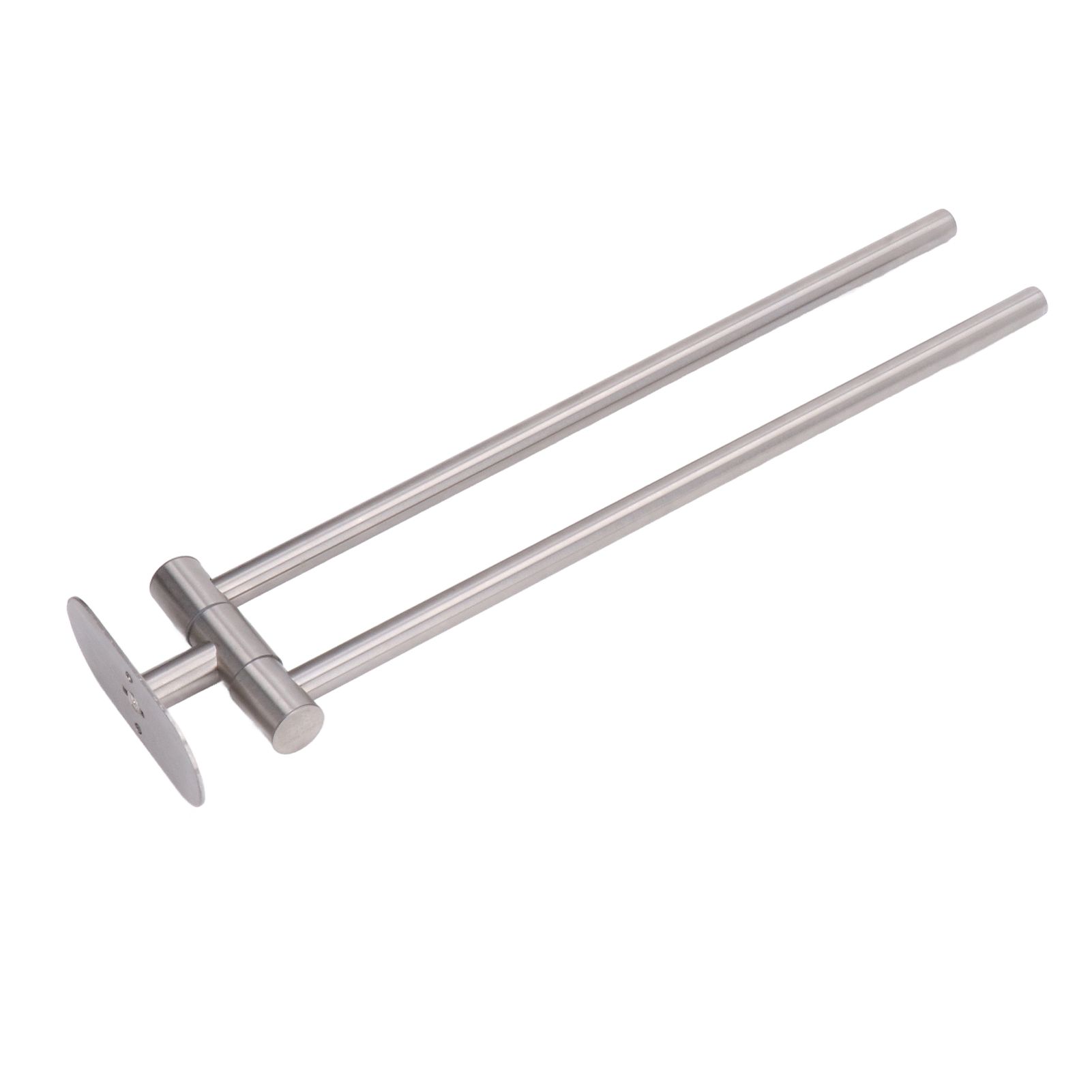 Stainless Steel Toilet Paper Bracket Single Seat 2 Poles Rotatable Toilet Paper Holder - Image 8
