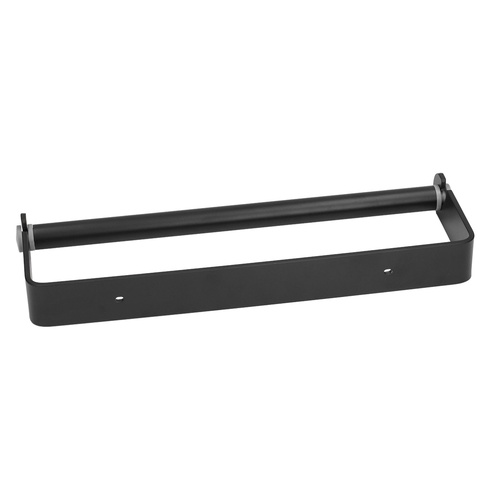 32cm Toilet Paper Holder Wall Mounted Toilet Tissue Roll Holders for Bathroom Kitchen Matte Black - Image 8