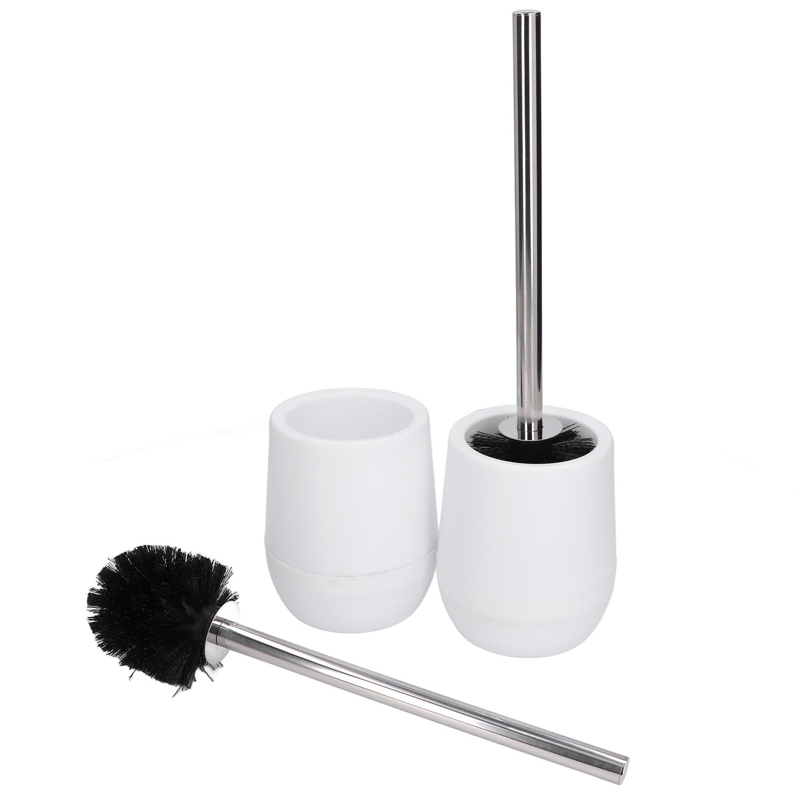 2sets Toilet Bowl Cleaner Brush Lockable Thread Convenient Practical Efficient Safe Reliable Durable Cleaning ToolsWhite (2pcs/inner Box) - Image 3