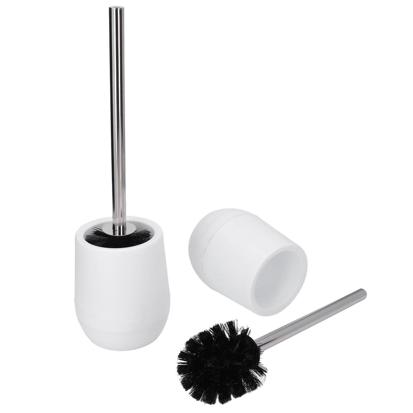 2sets Toilet Bowl Cleaner Brush Lockable Thread Convenient Practical Efficient Safe Reliable Durable Cleaning ToolsWhite (2pcs/inner Box) - Image 4