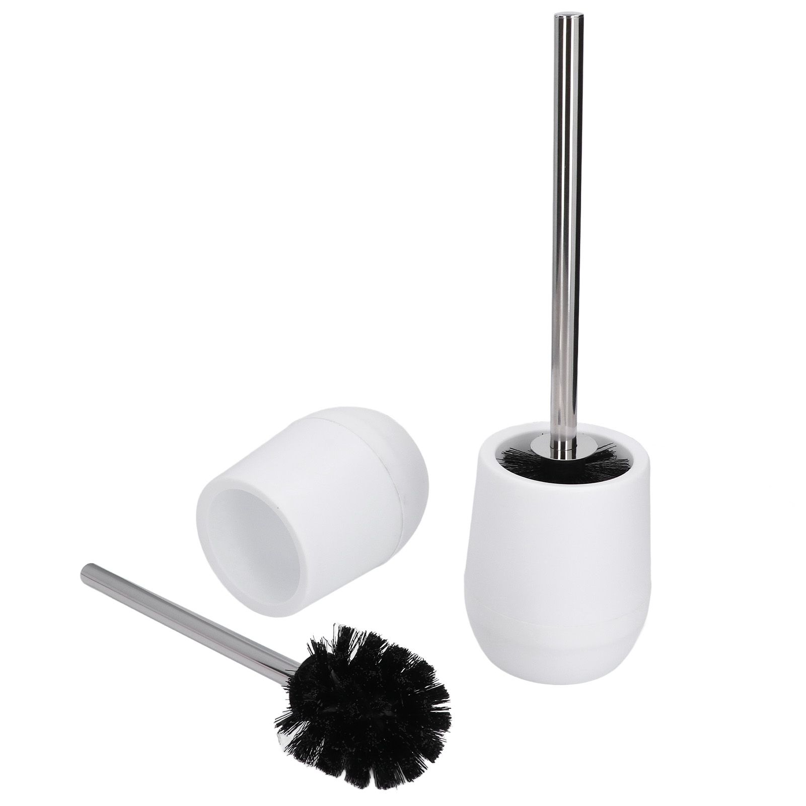 2sets Toilet Bowl Cleaner Brush Lockable Thread Convenient Practical Efficient Safe Reliable Durable Cleaning ToolsWhite (2pcs/inner Box) - Image 5