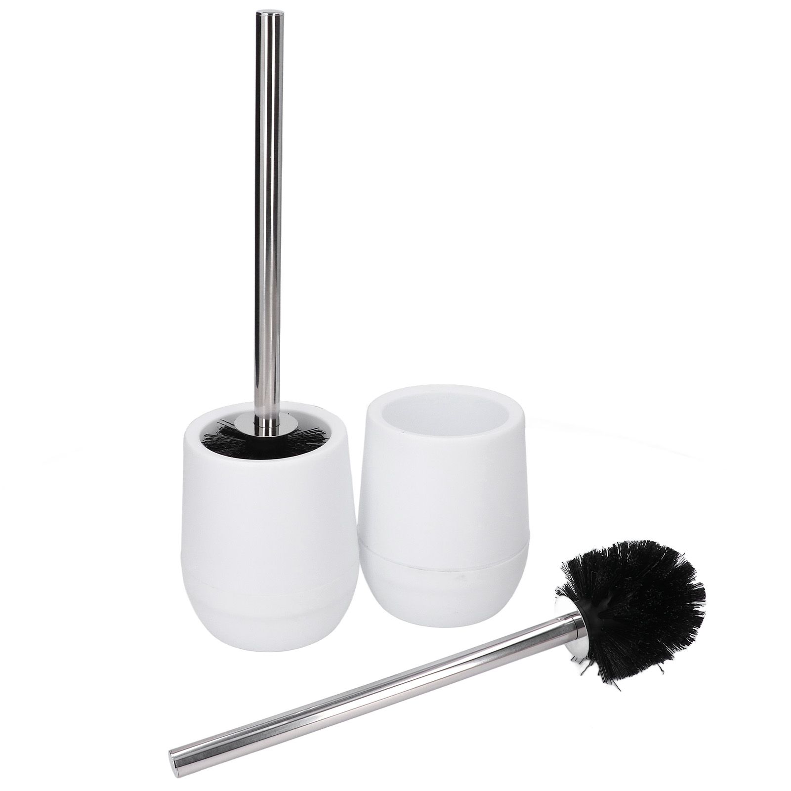 2sets Toilet Bowl Cleaner Brush Lockable Thread Convenient Practical Efficient Safe Reliable Durable Cleaning ToolsWhite (2pcs/inner Box) - Image 6