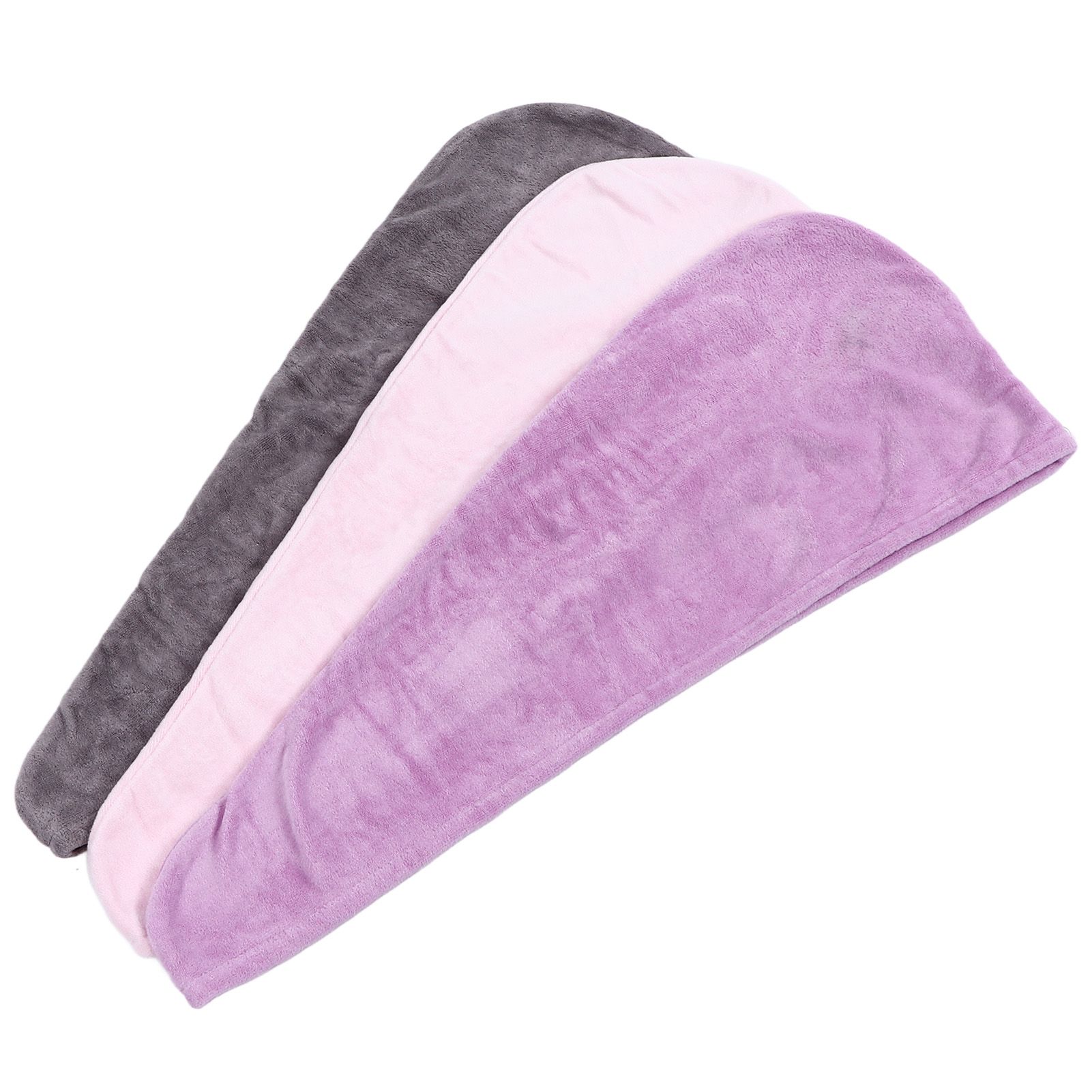3Pcs Microfiber Hair Towel Wrap Twist Hair Drying Towel Thick Solid Quick Dry for Exercise Swim Hairdressing - Image 5