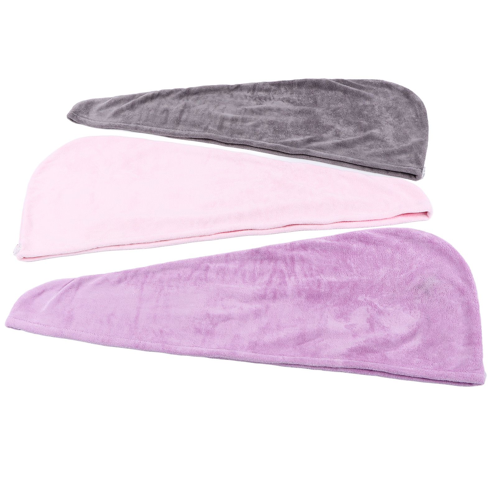 3Pcs Microfiber Hair Towel Wrap Twist Hair Drying Towel Thick Solid Quick Dry for Exercise Swim Hairdressing - Image 6