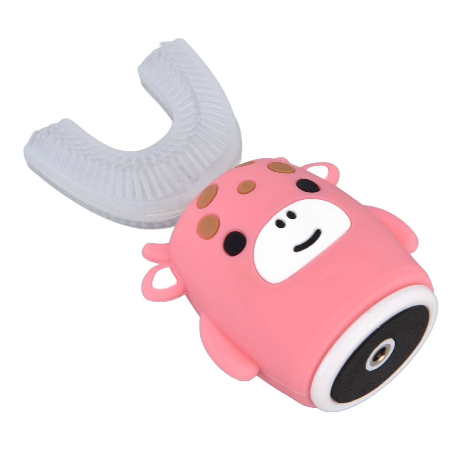 Kids U Shaped Toothbrush Pink Cartoon Electric 360° Tooth Rush Whole Mouth Teeth Cleaning MachineLarge - Image 2