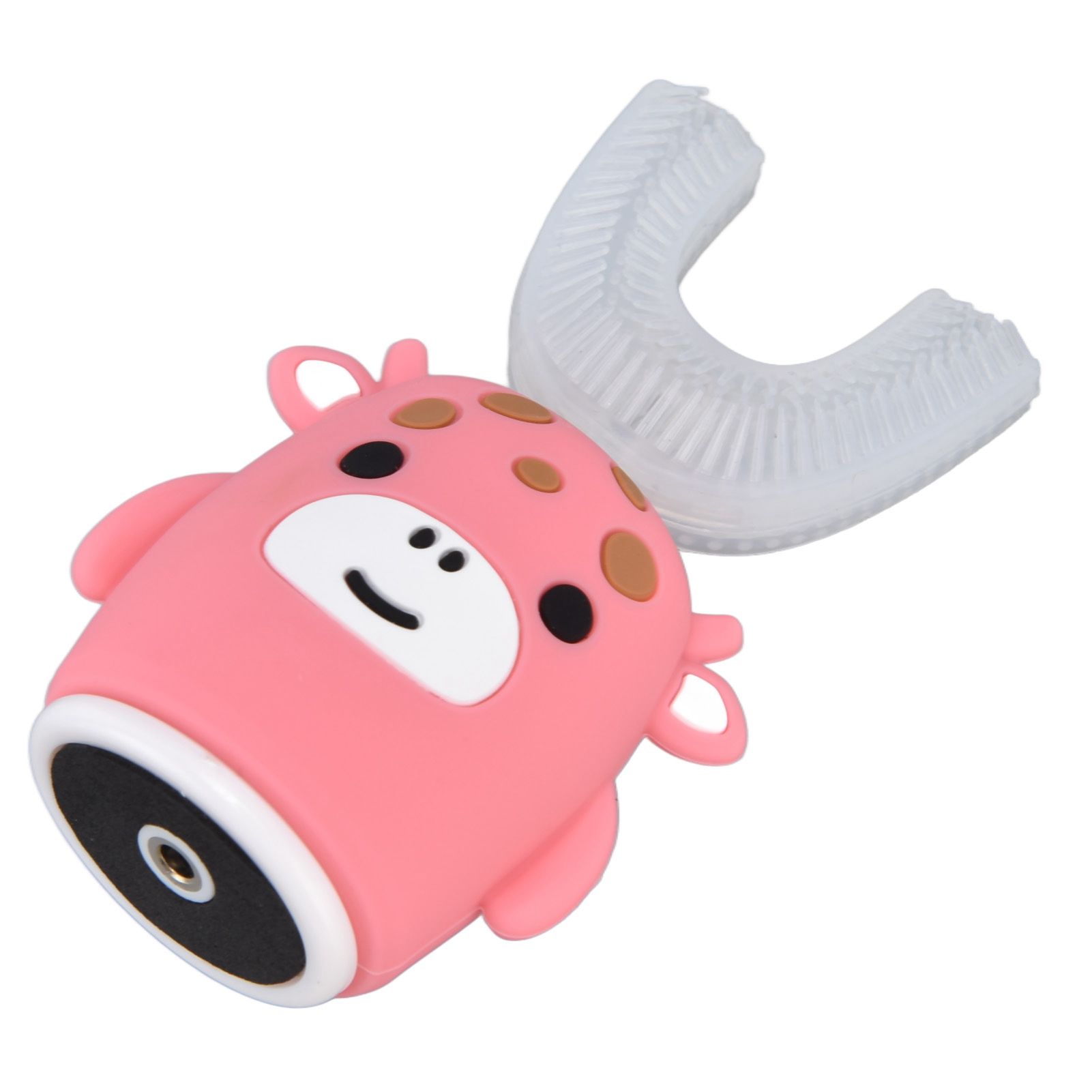 Kids U Shaped Toothbrush Pink Cartoon Electric 360° Tooth Rush Whole Mouth Teeth Cleaning MachineLarge - Image 4