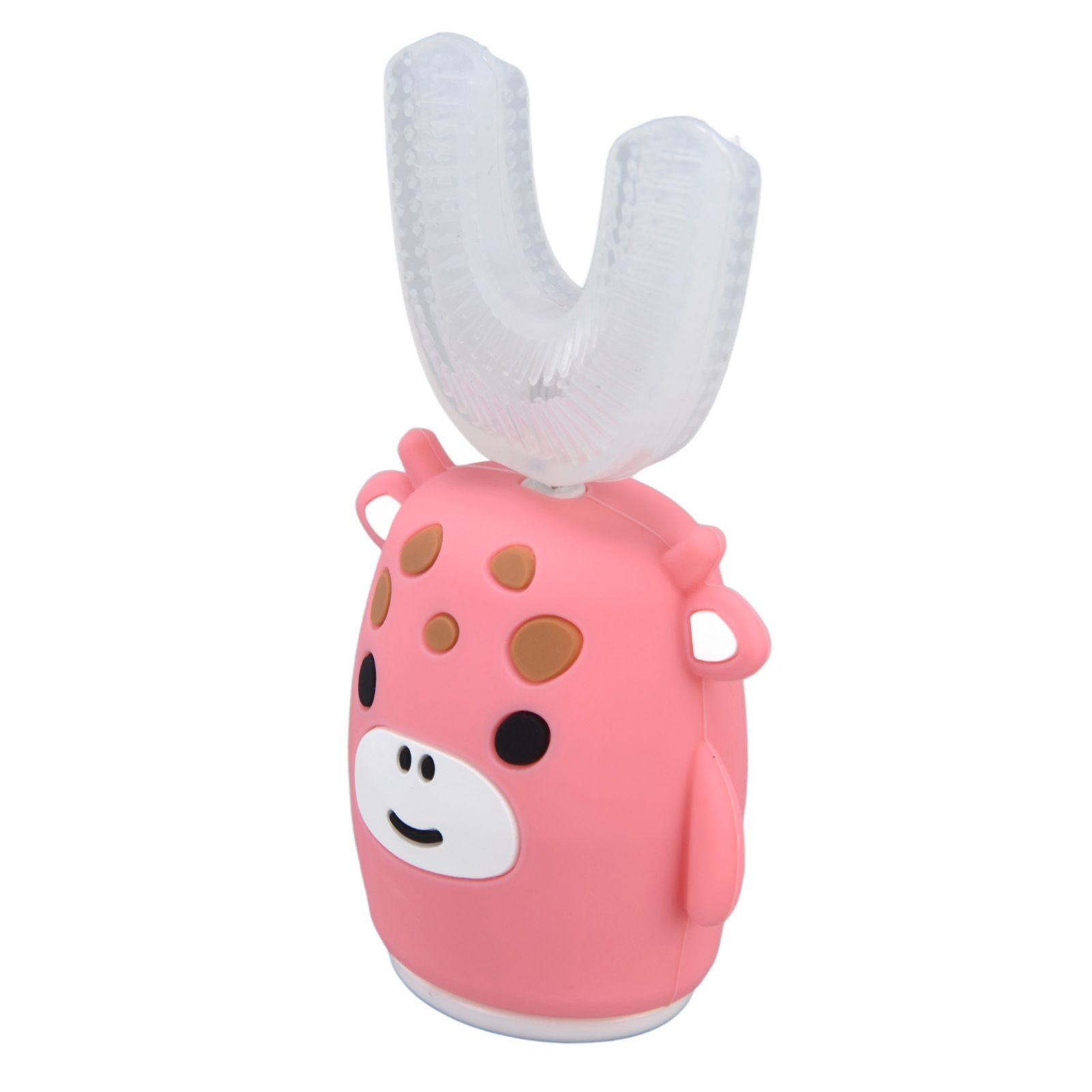 Kids U Shaped Toothbrush Pink Cartoon Electric 360° Tooth Rush Whole Mouth Teeth Cleaning MachineLarge - Image 5