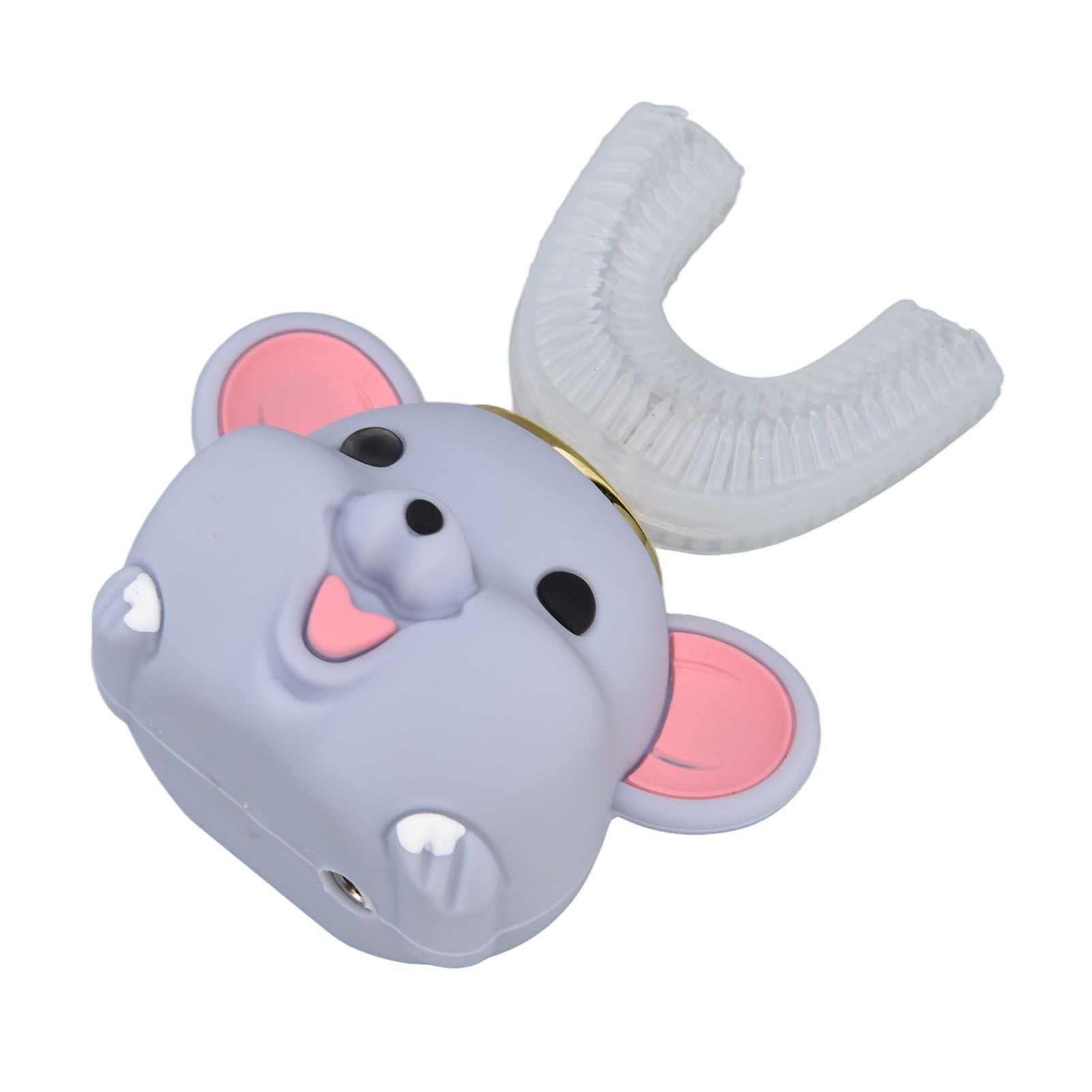 Mouth Electric Toothbrush U Shaped Toothbrush USB Charging Cartoon Silicone Kids ToothbrushL - Image 2