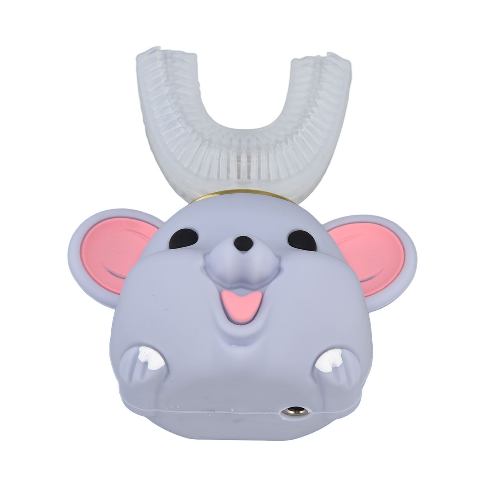 Mouth Electric Toothbrush U Shaped Toothbrush USB Charging Cartoon Silicone Kids ToothbrushL - Image 4