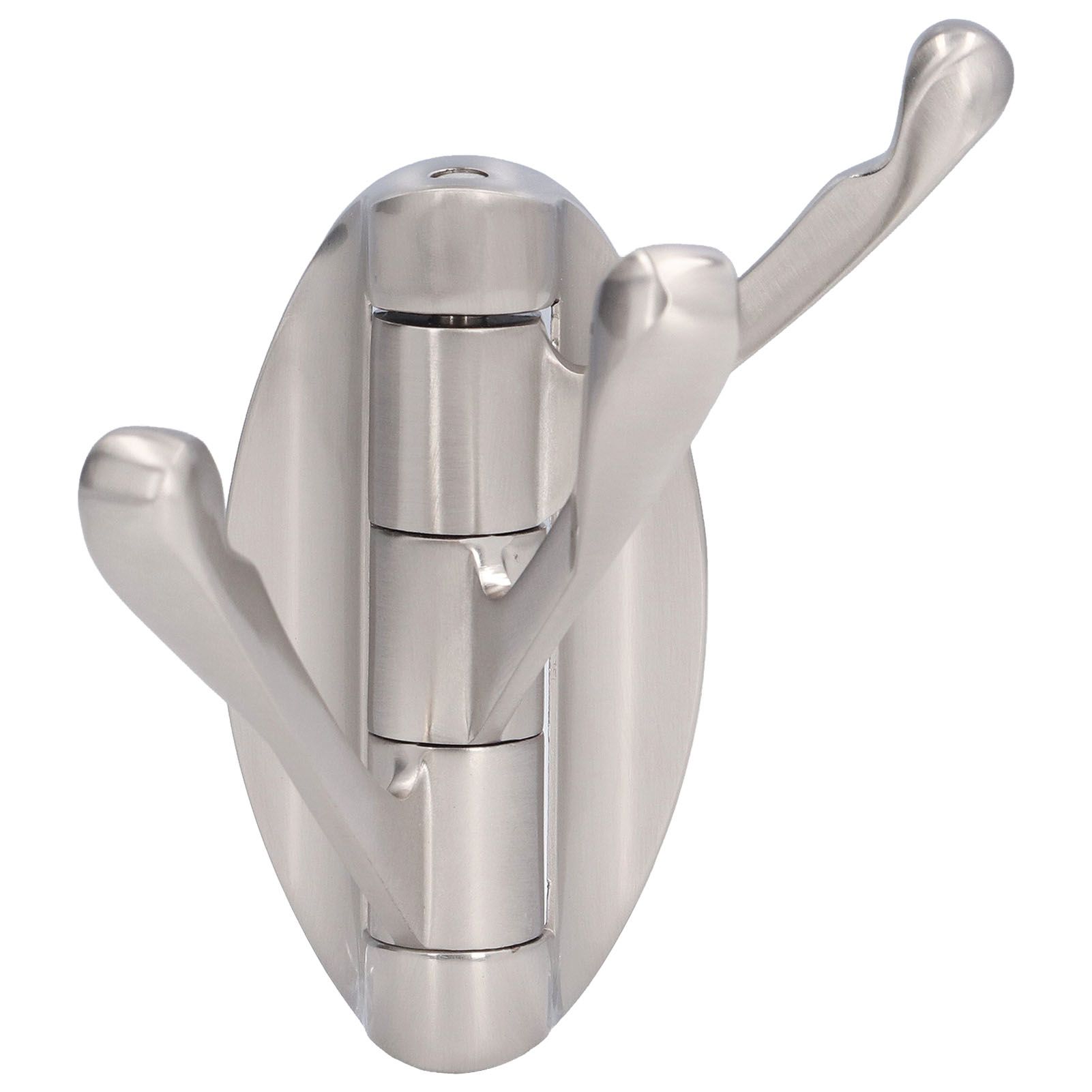 3 Clothes Hook Zinc Alloy Heavy Duty Coat Hook with Round Base for Bedroom Bathroom Closet - Image 2