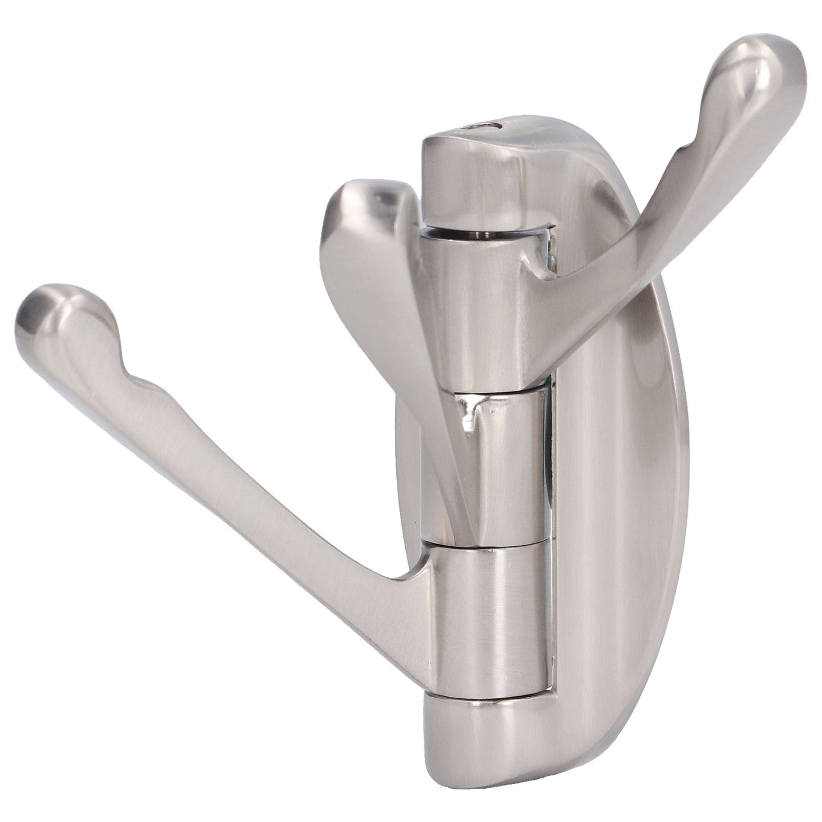 3 Clothes Hook Zinc Alloy Heavy Duty Coat Hook with Round Base for Bedroom Bathroom Closet - Image 3