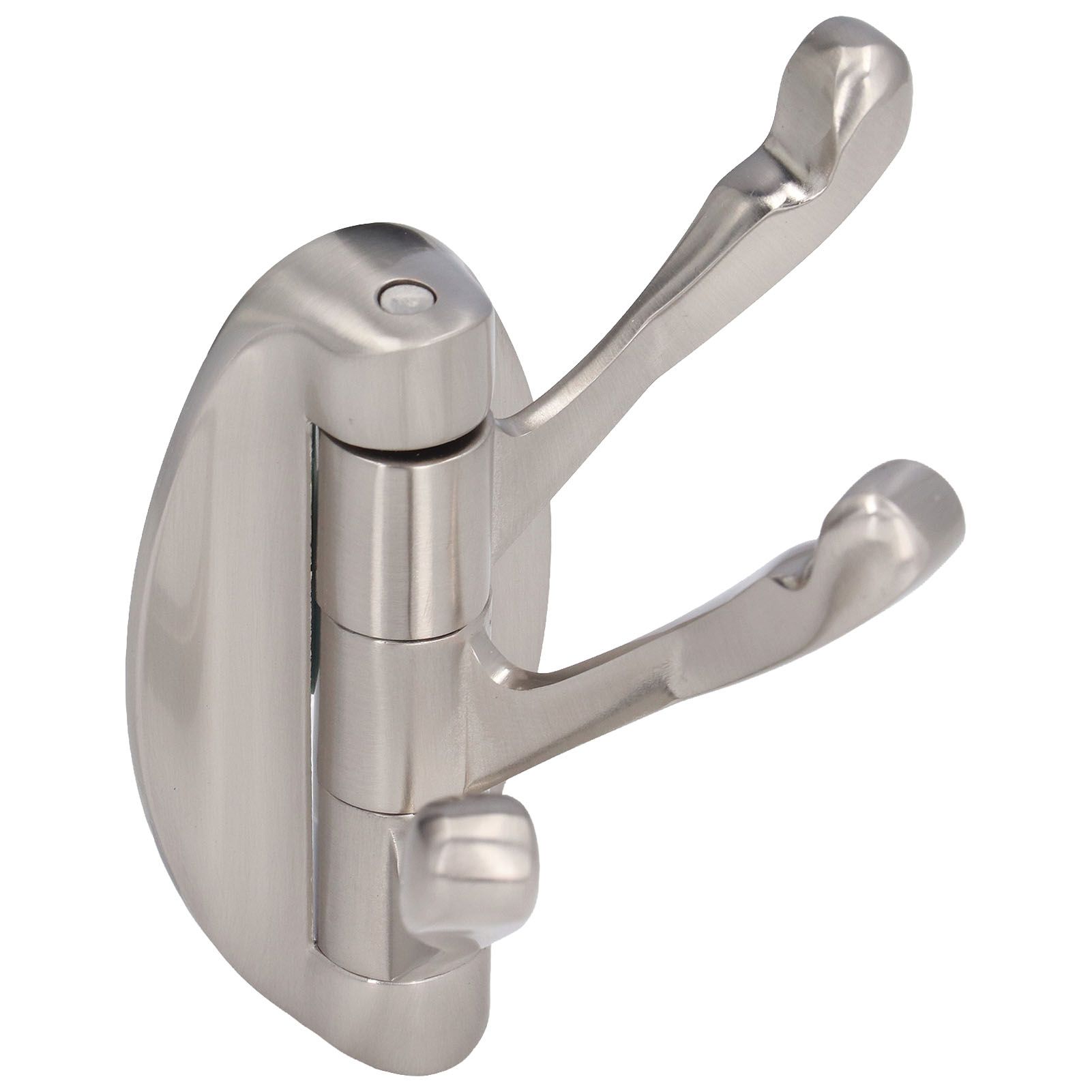 3 Clothes Hook Zinc Alloy Heavy Duty Coat Hook with Round Base for Bedroom Bathroom Closet - Image 5