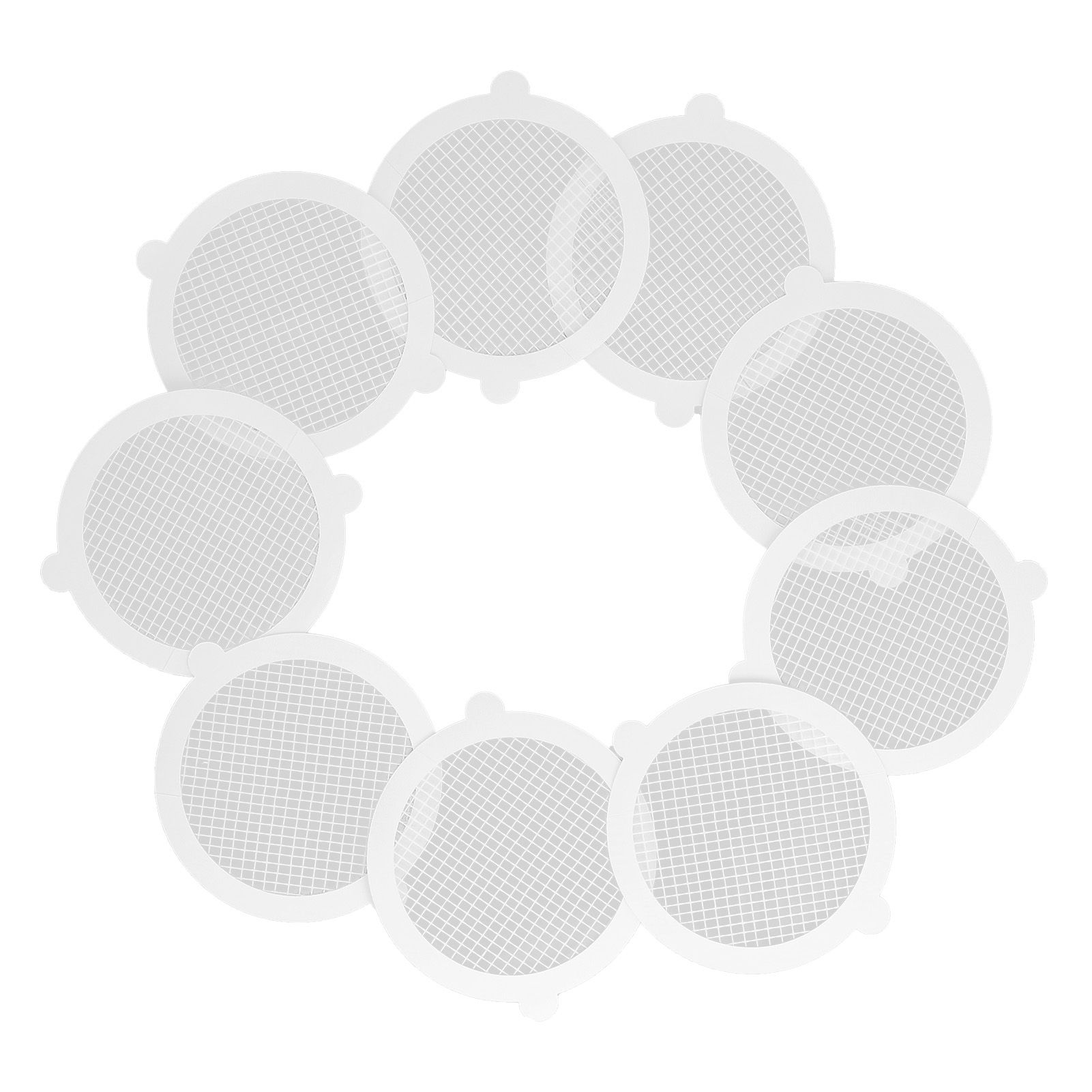 50Pcs Shower Drain Hair Catcher Fiberglass Practical Convenient Dense Mesh Shower Hair Catcher11cm Diameter, 3mm Mesh - Image 2
